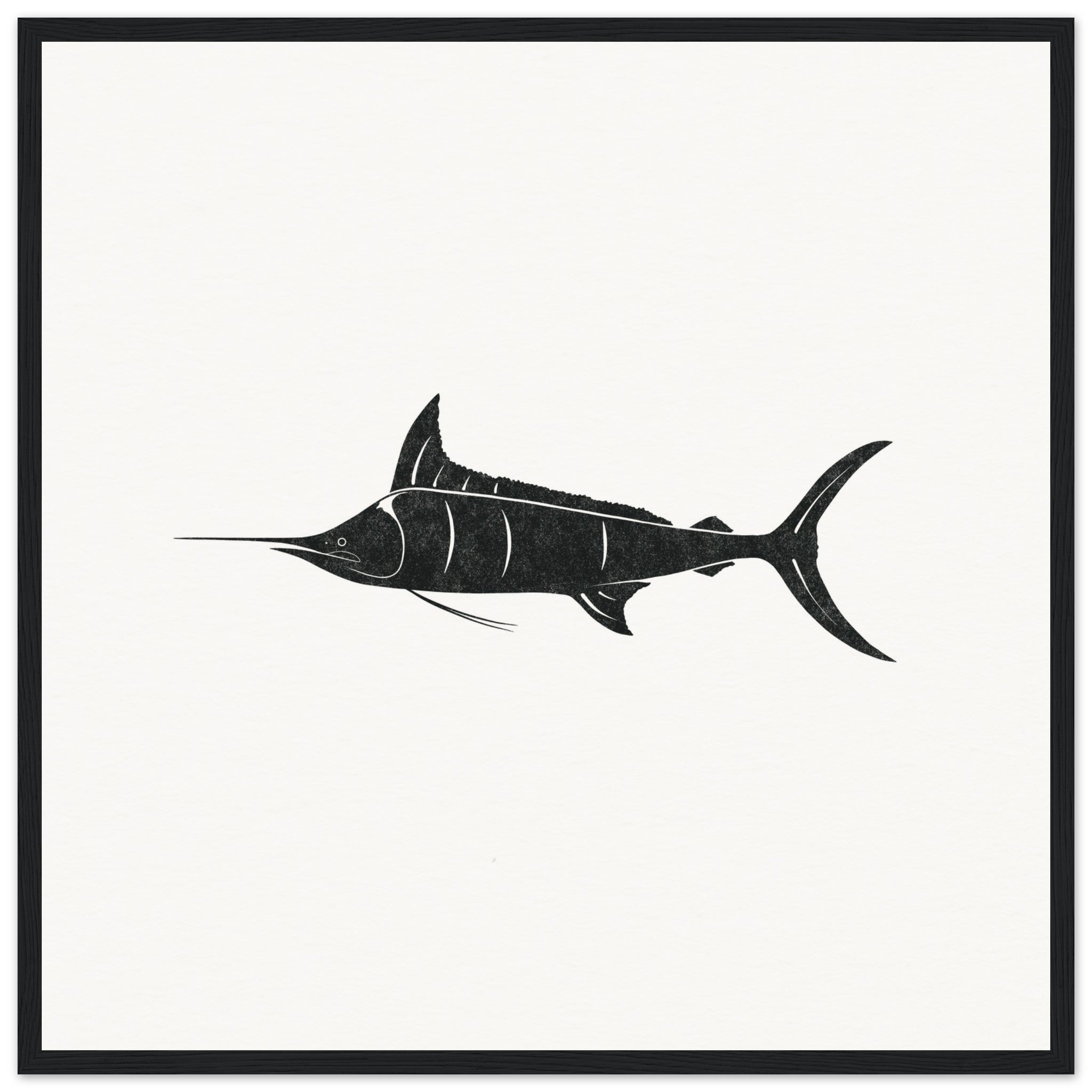 Marlin Fish [framed print] - Minimalist Art - Barbara Gomes Arts