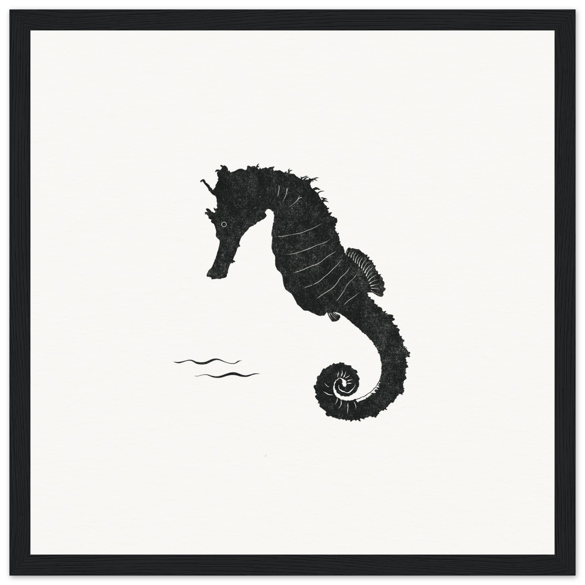 Seahorse [framed print] - Minimalist Art - Barbara Gomes Arts