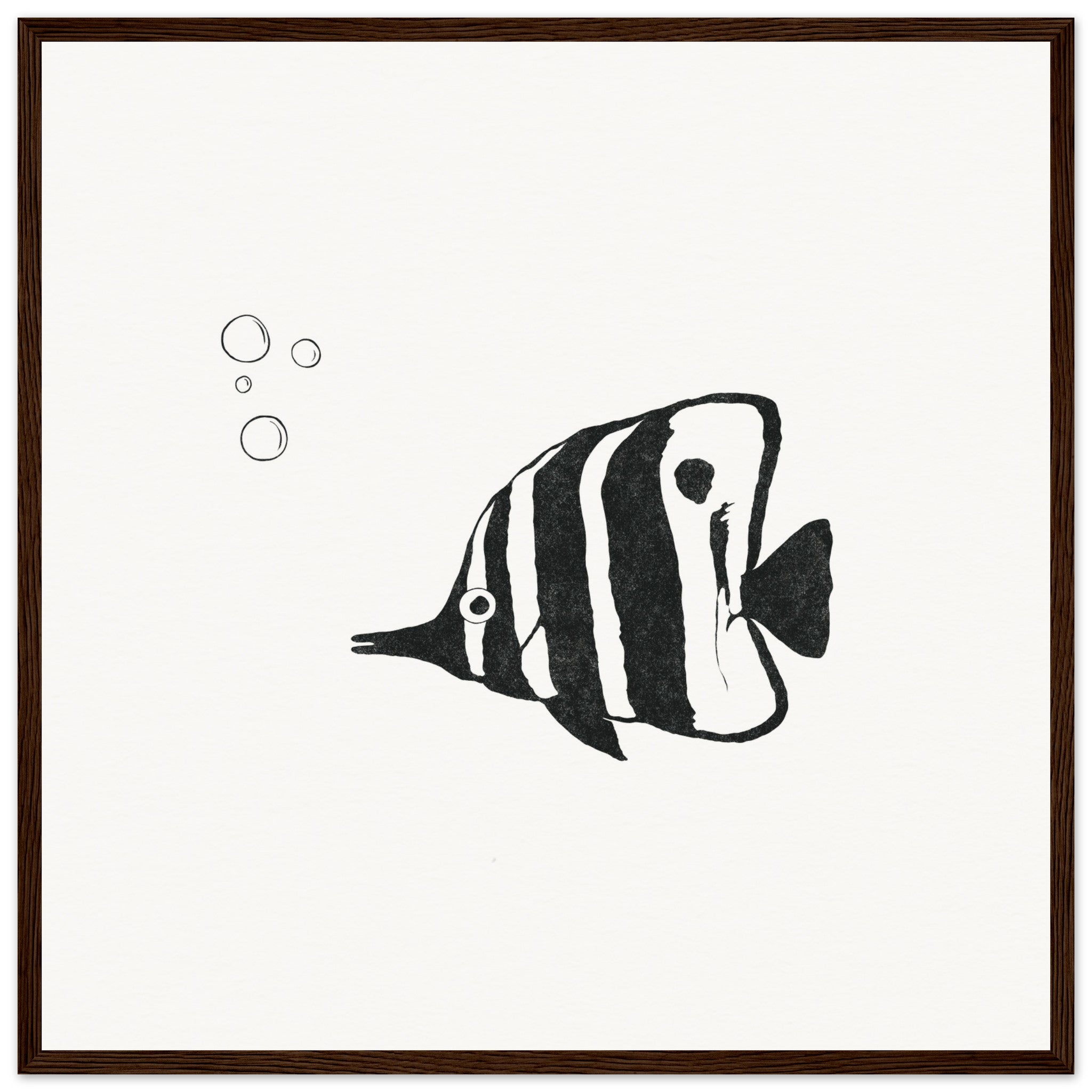 Butterfly Fish [framed print] - Minimalist Art - Barbara Gomes Arts