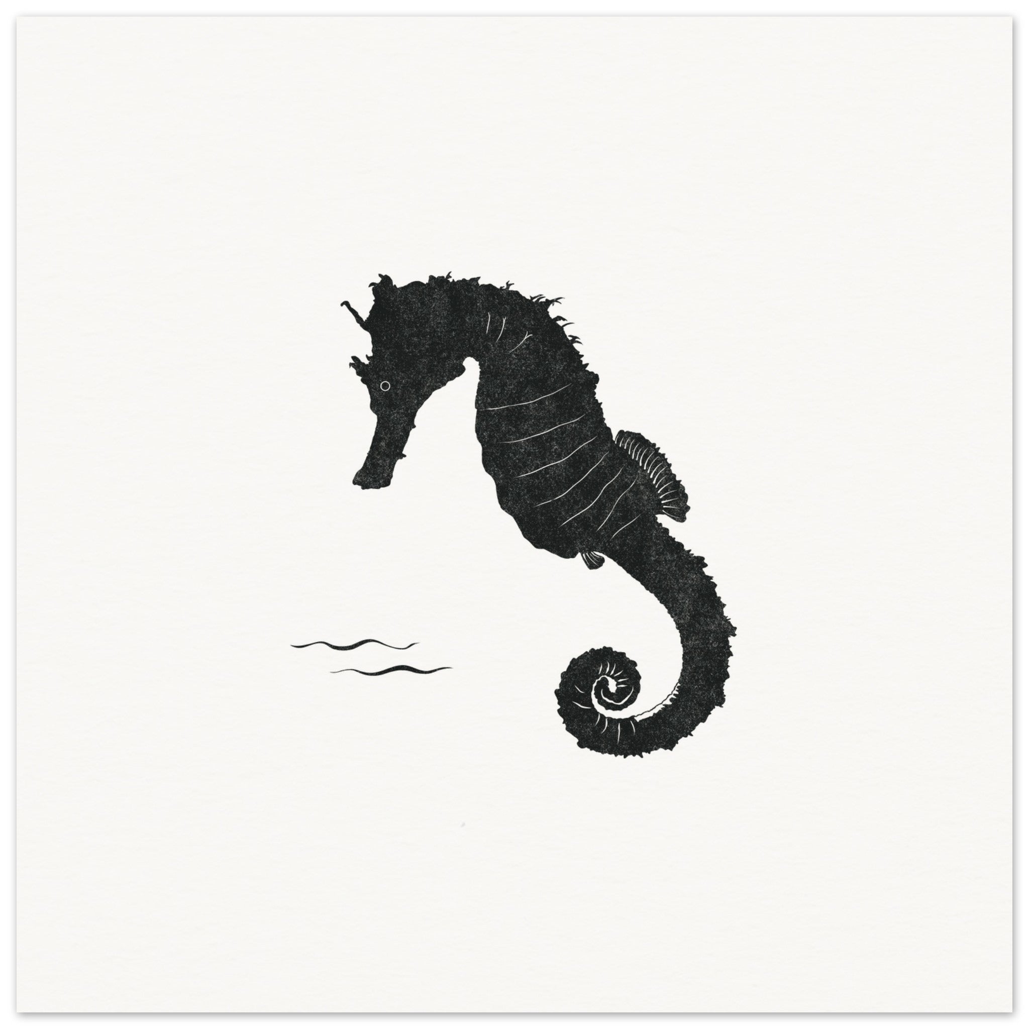 Seahorse [unframed poster] - Minimalist Art - Barbara Gomes Arts
