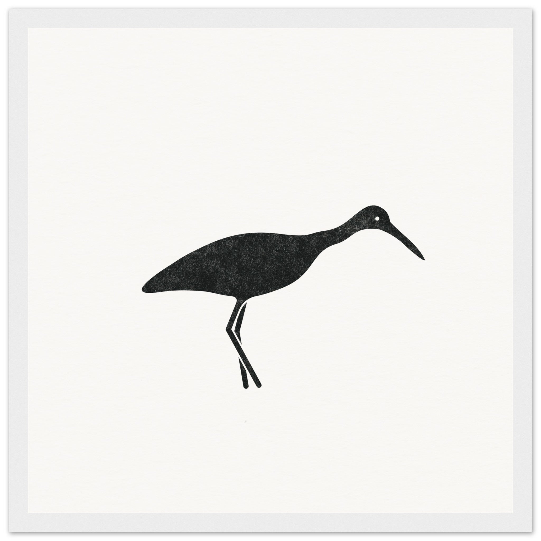 Limpkin II [framed print] - Minimalist Art - Barbara Gomes Arts