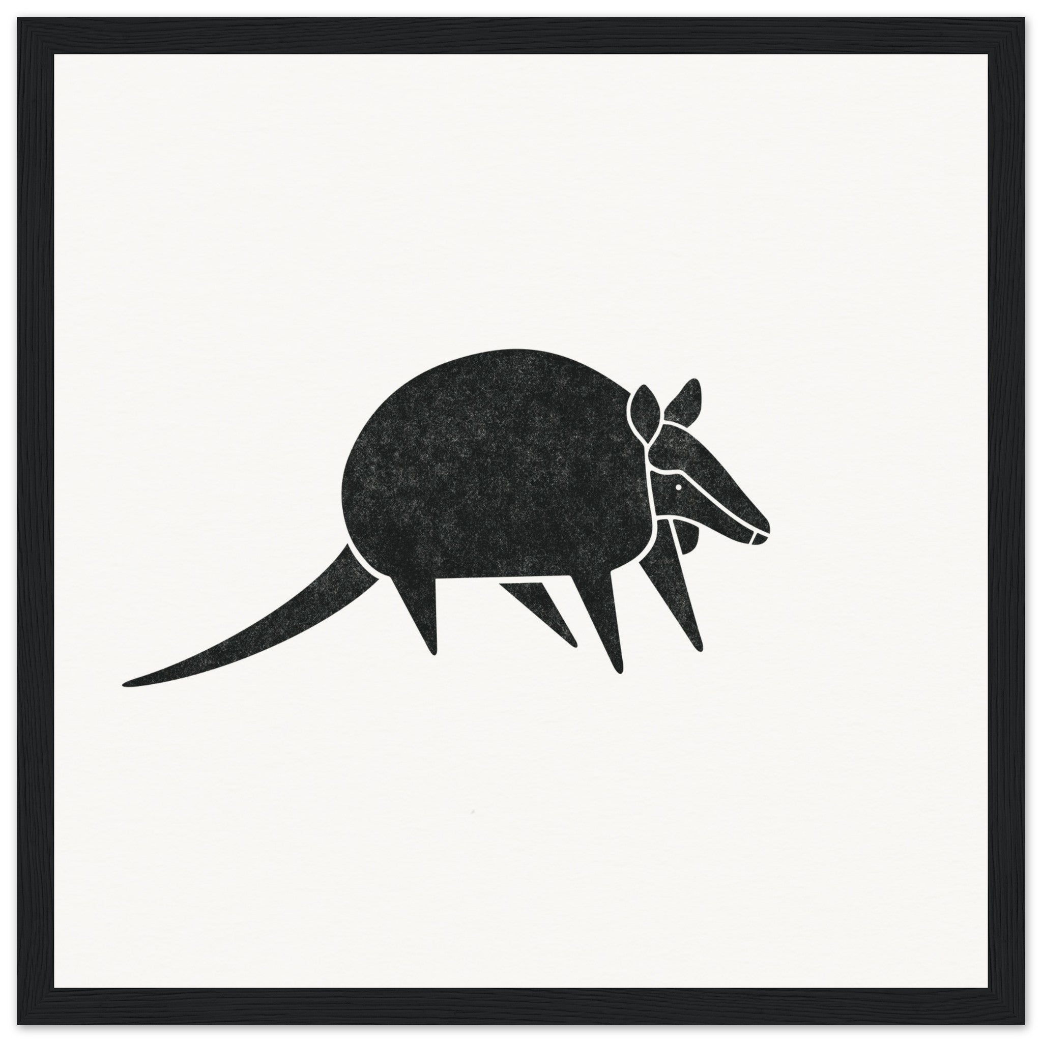 Armadillo [framed print] - Minimalist Art - Barbara Gomes Arts