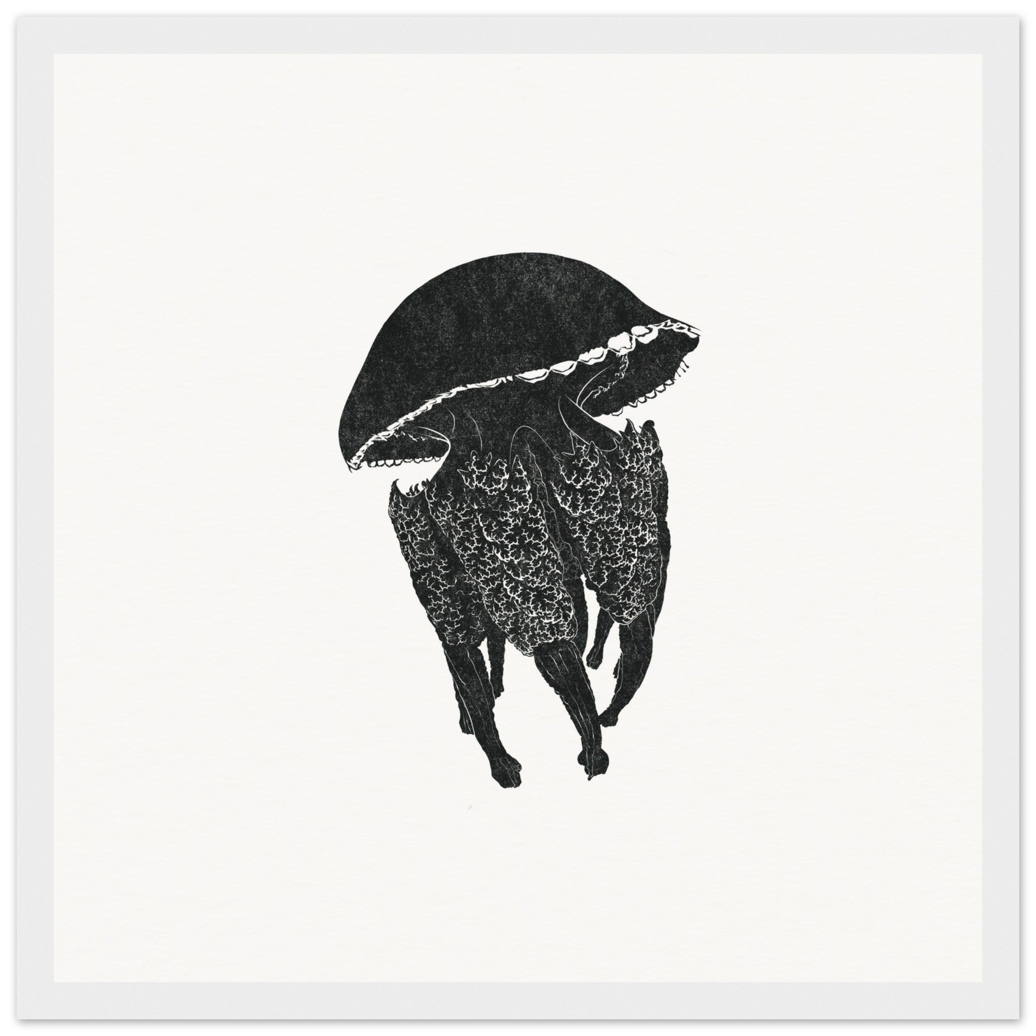 Jellyfish [framed print] - Minimalist Art - Barbara Gomes Arts