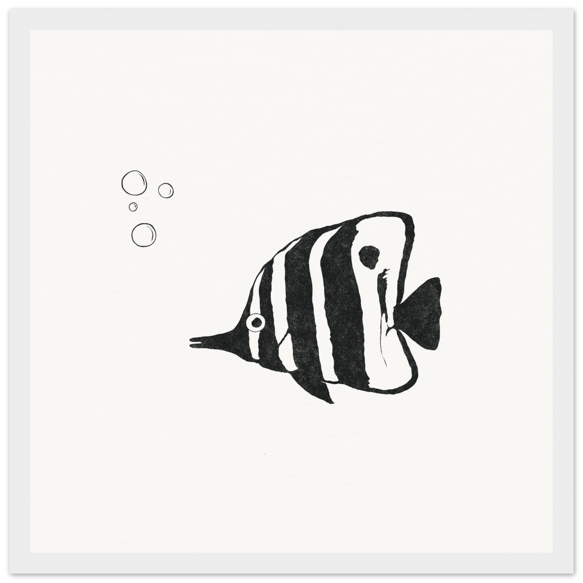 Butterfly Fish [framed print] - Minimalist Art - Barbara Gomes Arts