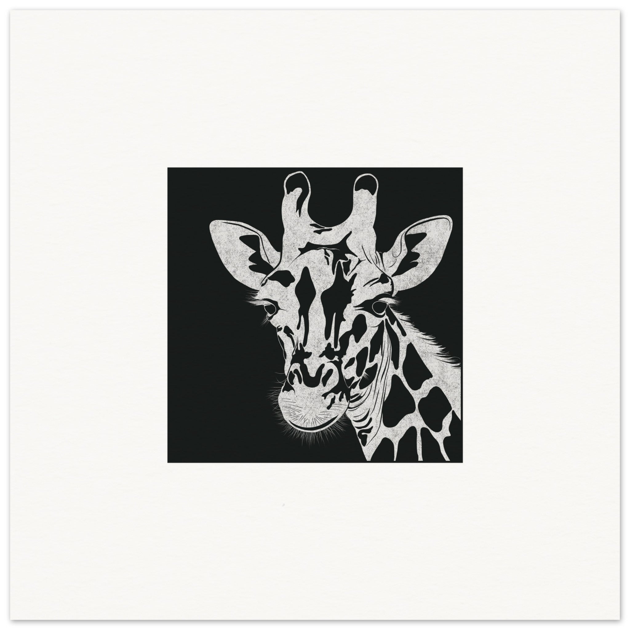 Giraffe [unframed poster] - Minimalist Art - Barbara Gomes Arts