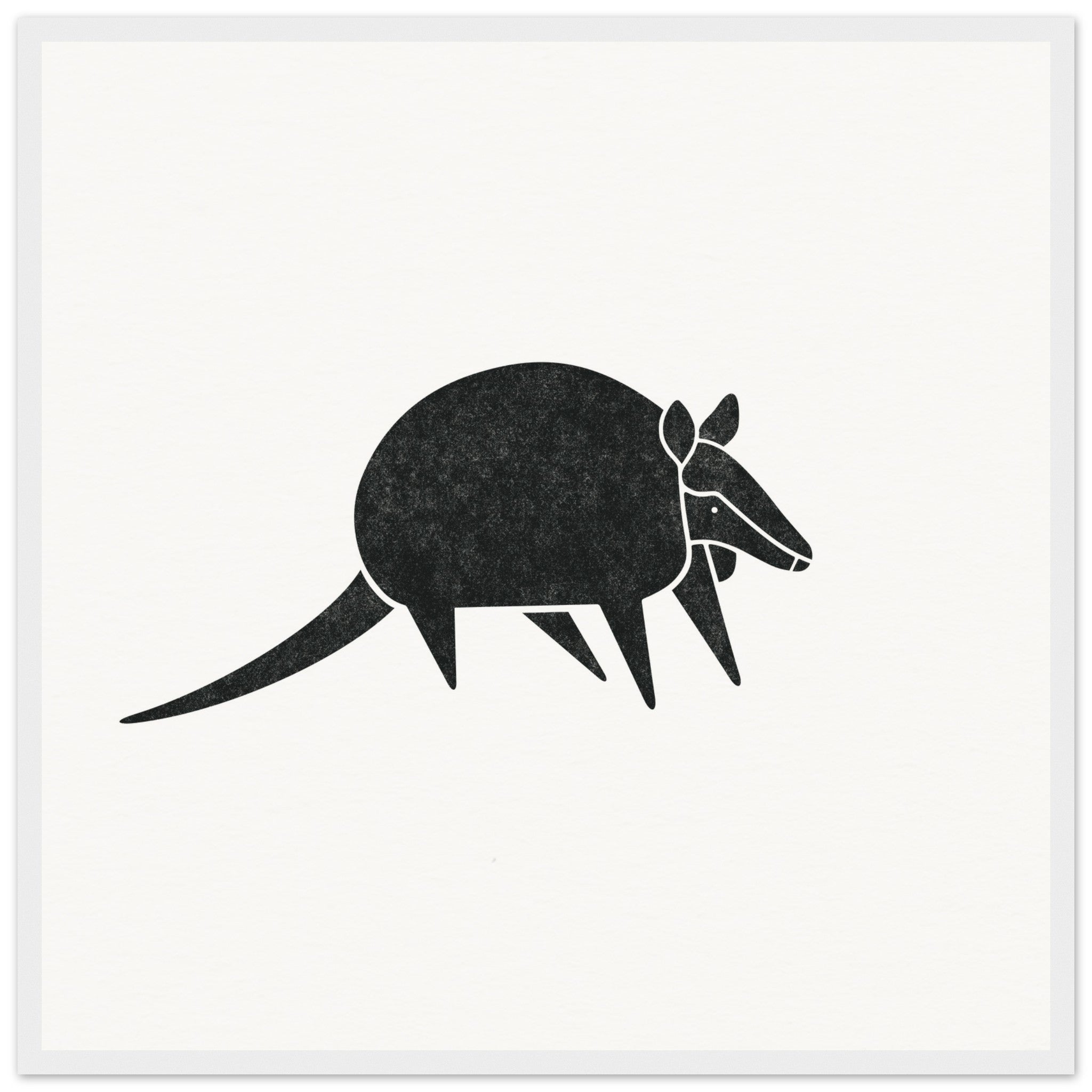 Armadillo [framed print] - Minimalist Art - Barbara Gomes Arts