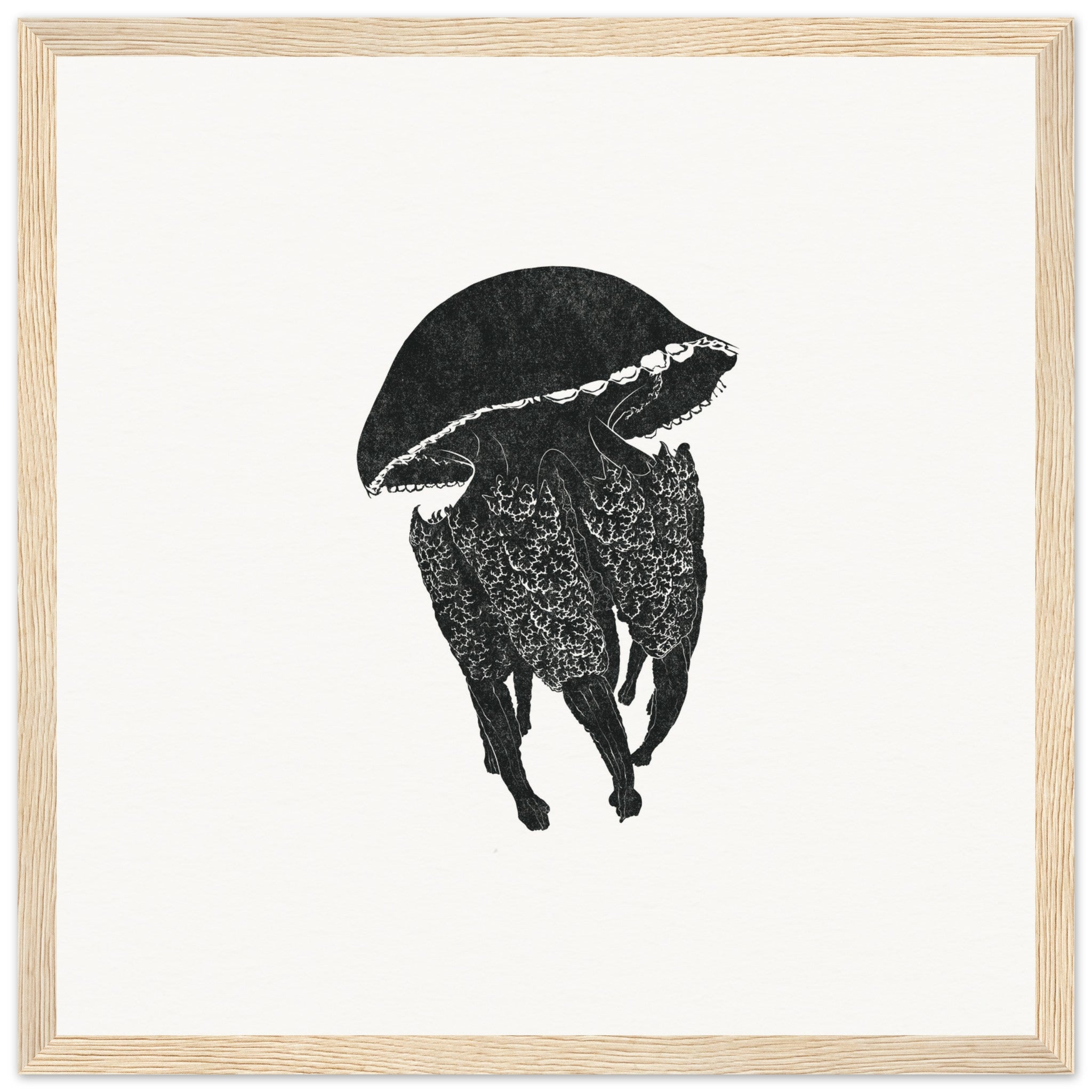 Jellyfish [framed print] - Minimalist Art - Barbara Gomes Arts