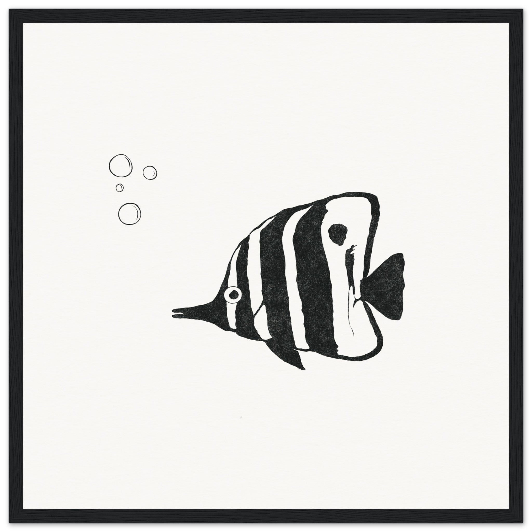 Butterfly Fish [framed print] - Minimalist Art - Barbara Gomes Arts