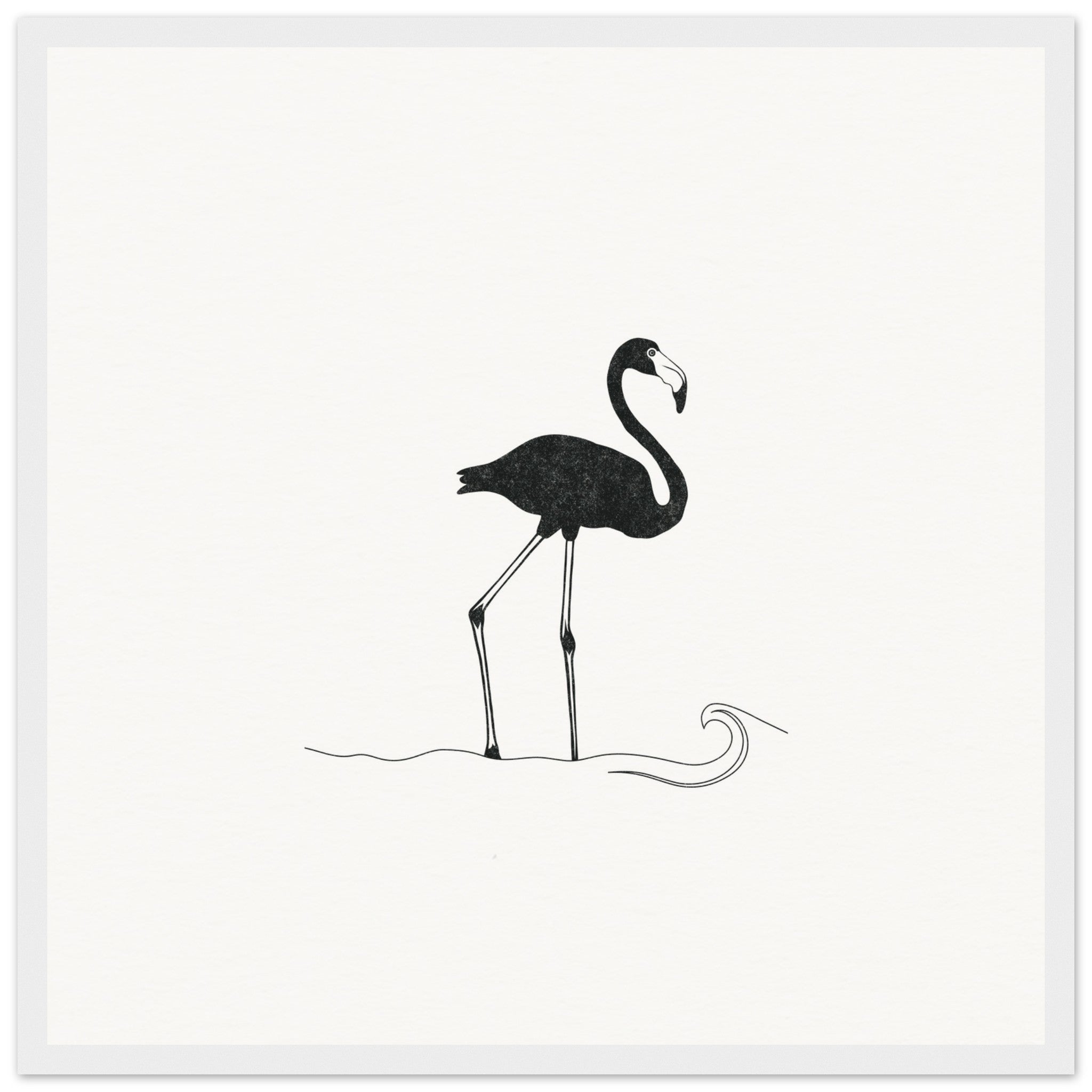 Flamingo [framed print] - Minimalist Art - Barbara Gomes Arts