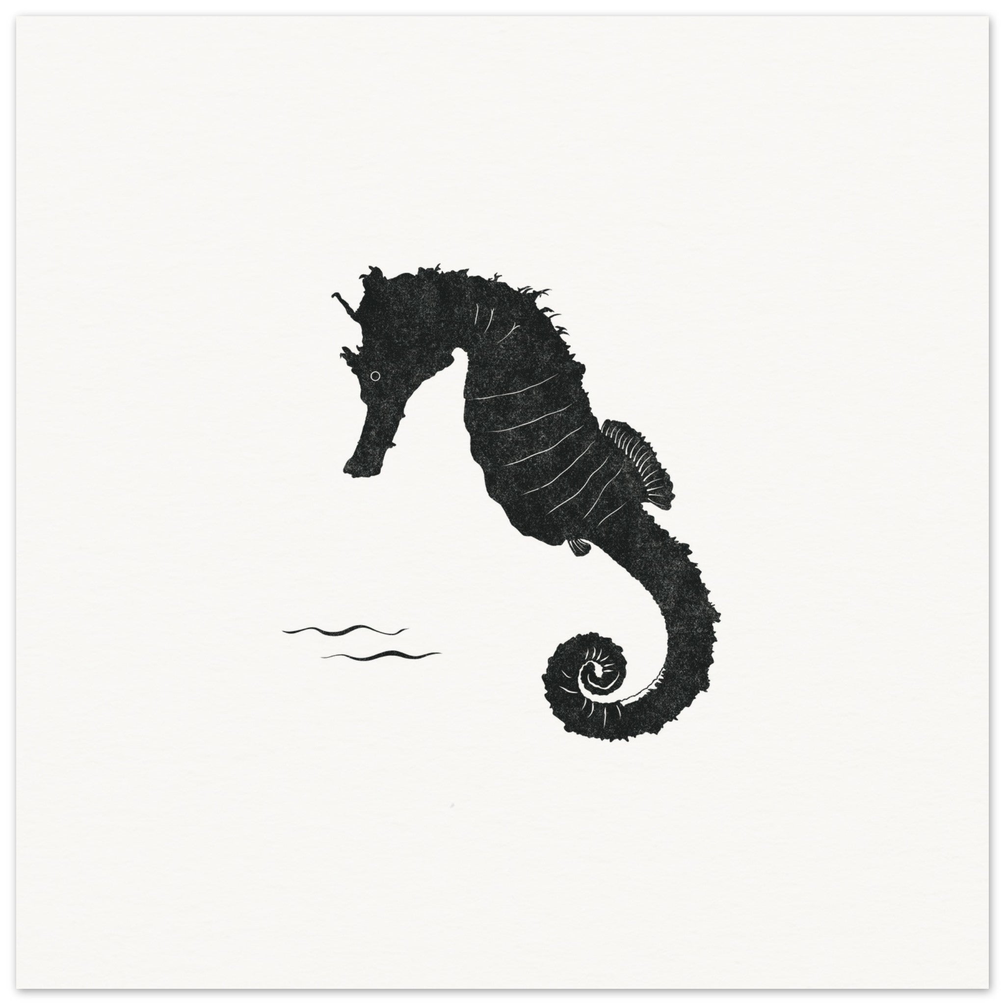 Seahorse [unframed poster] - Minimalist Art - Barbara Gomes Arts