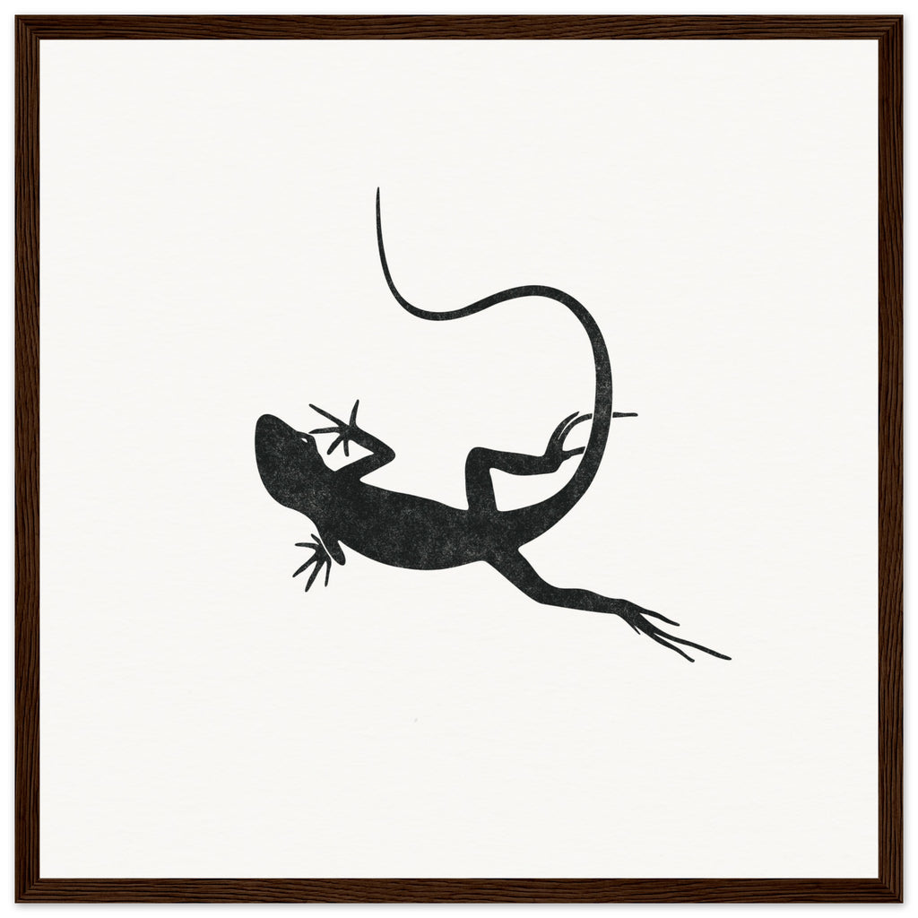 Gecko [framed print] - Minimalist Art - Barbara Gomes Arts