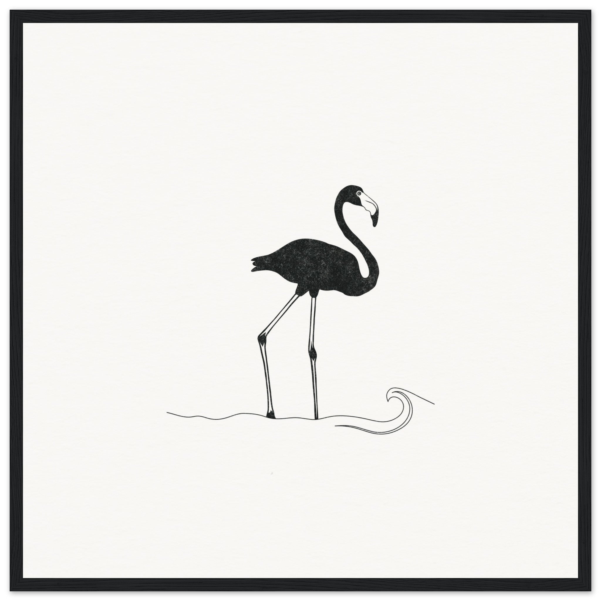 Flamingo [framed print] - Minimalist Art - Barbara Gomes Arts