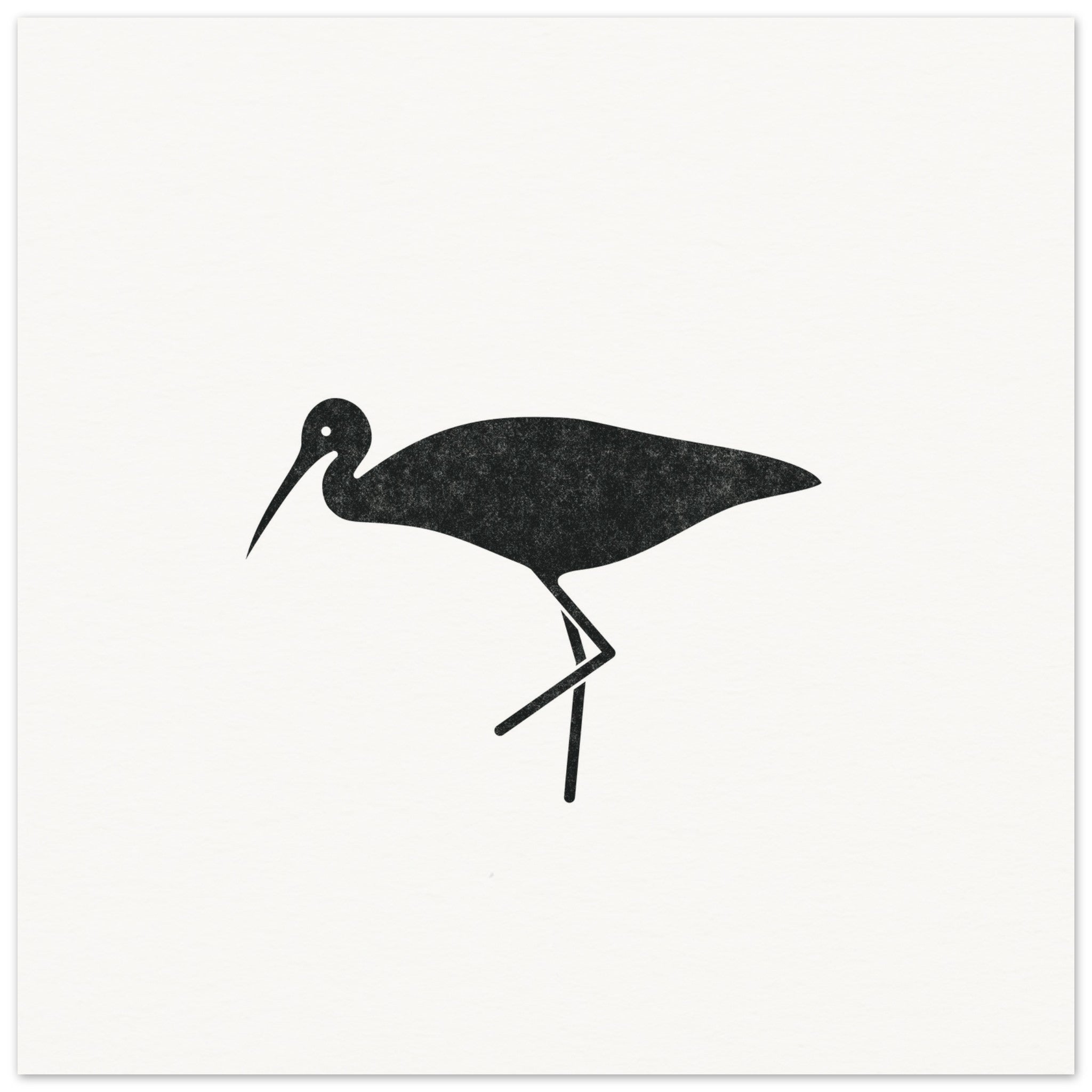 Limpkin III [unframed poster] - Minimalist Art - Barbara Gomes Arts
