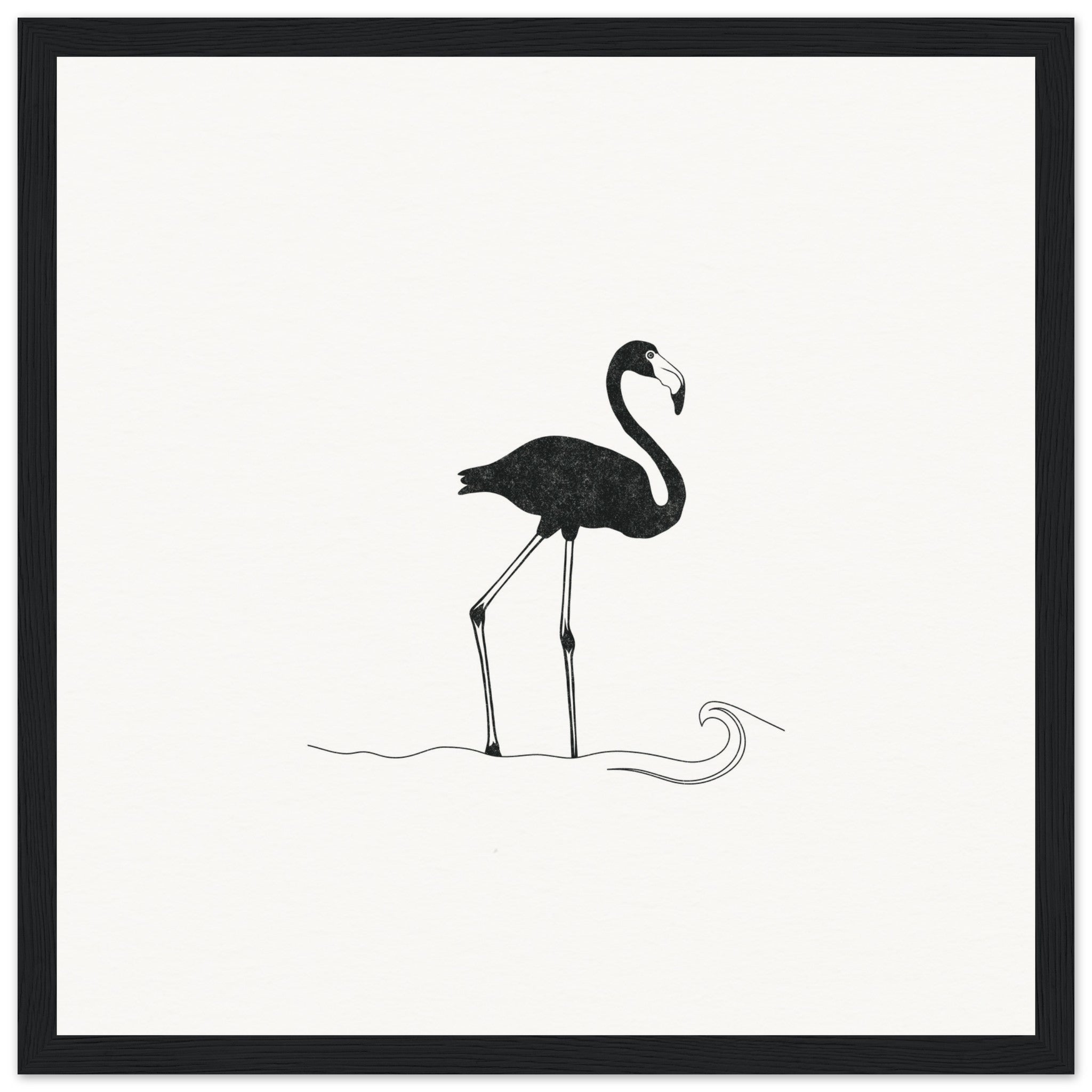 Flamingo [framed print] - Minimalist Art - Barbara Gomes Arts