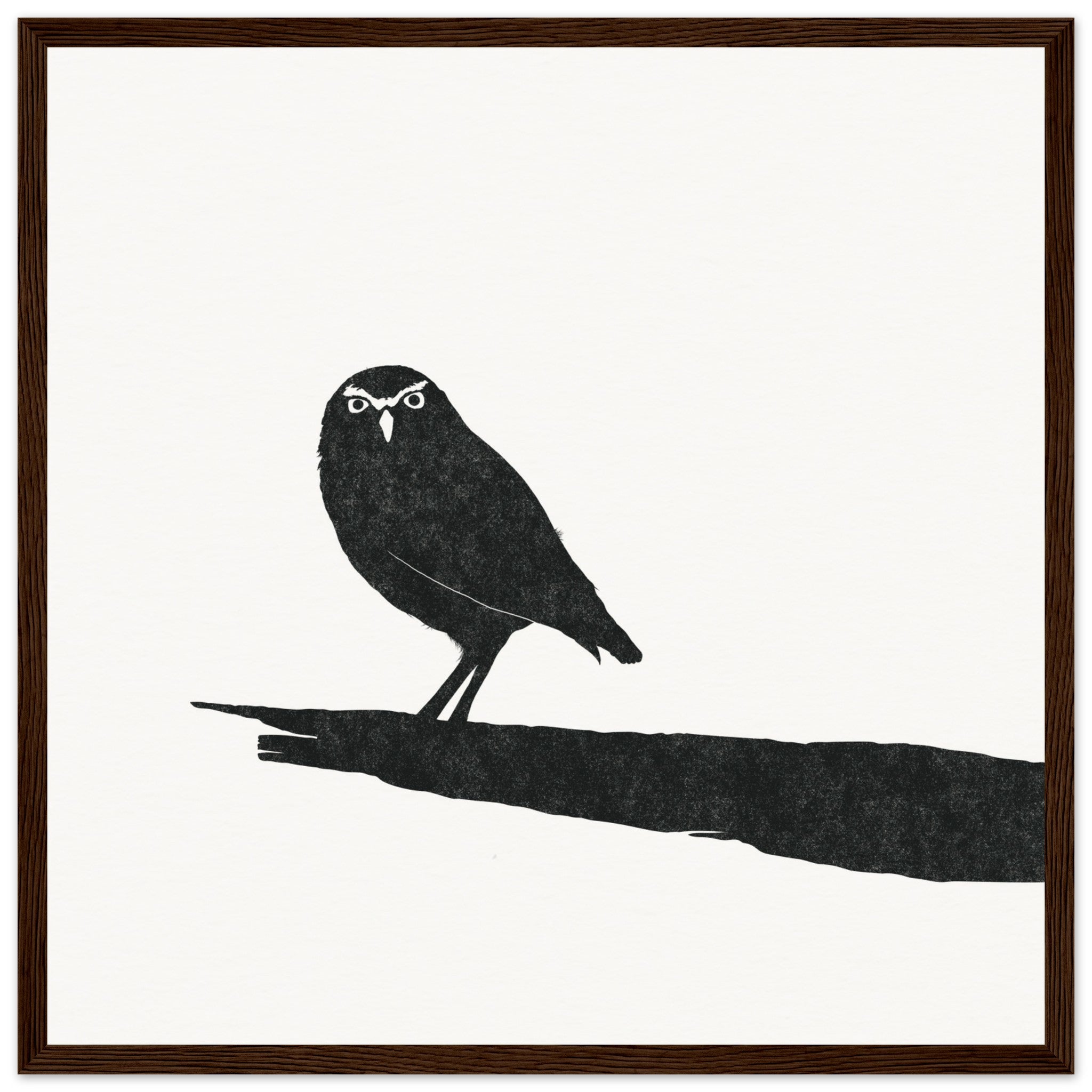 Owl [framed print] - Minimalist Art - Barbara Gomes Arts
