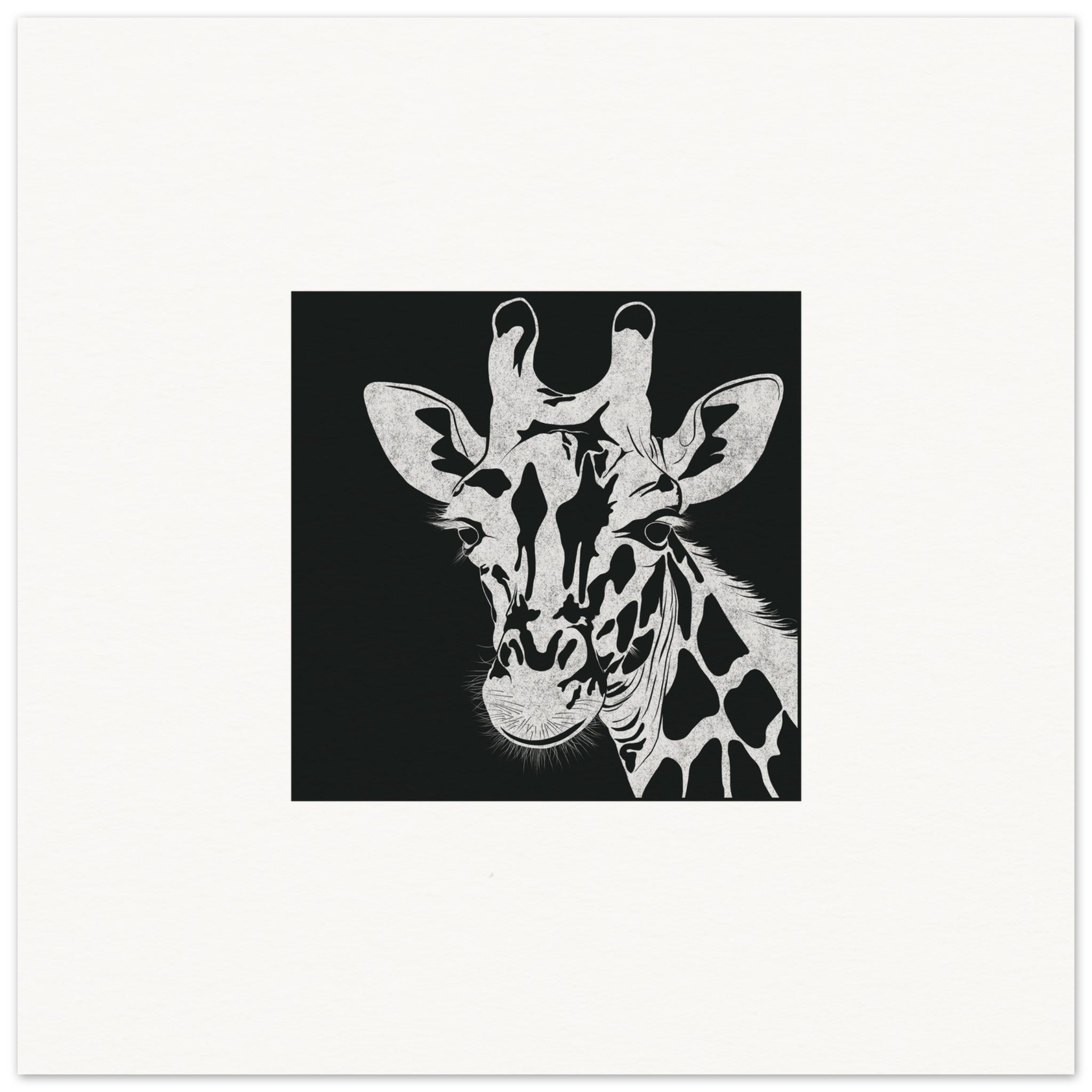 Giraffe [unframed poster] - Minimalist Art - Barbara Gomes Arts