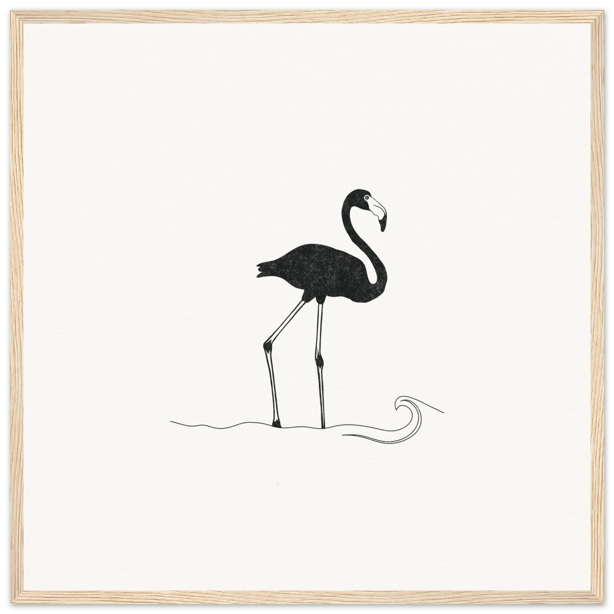 Flamingo [framed print] - Minimalist Art - Barbara Gomes Arts