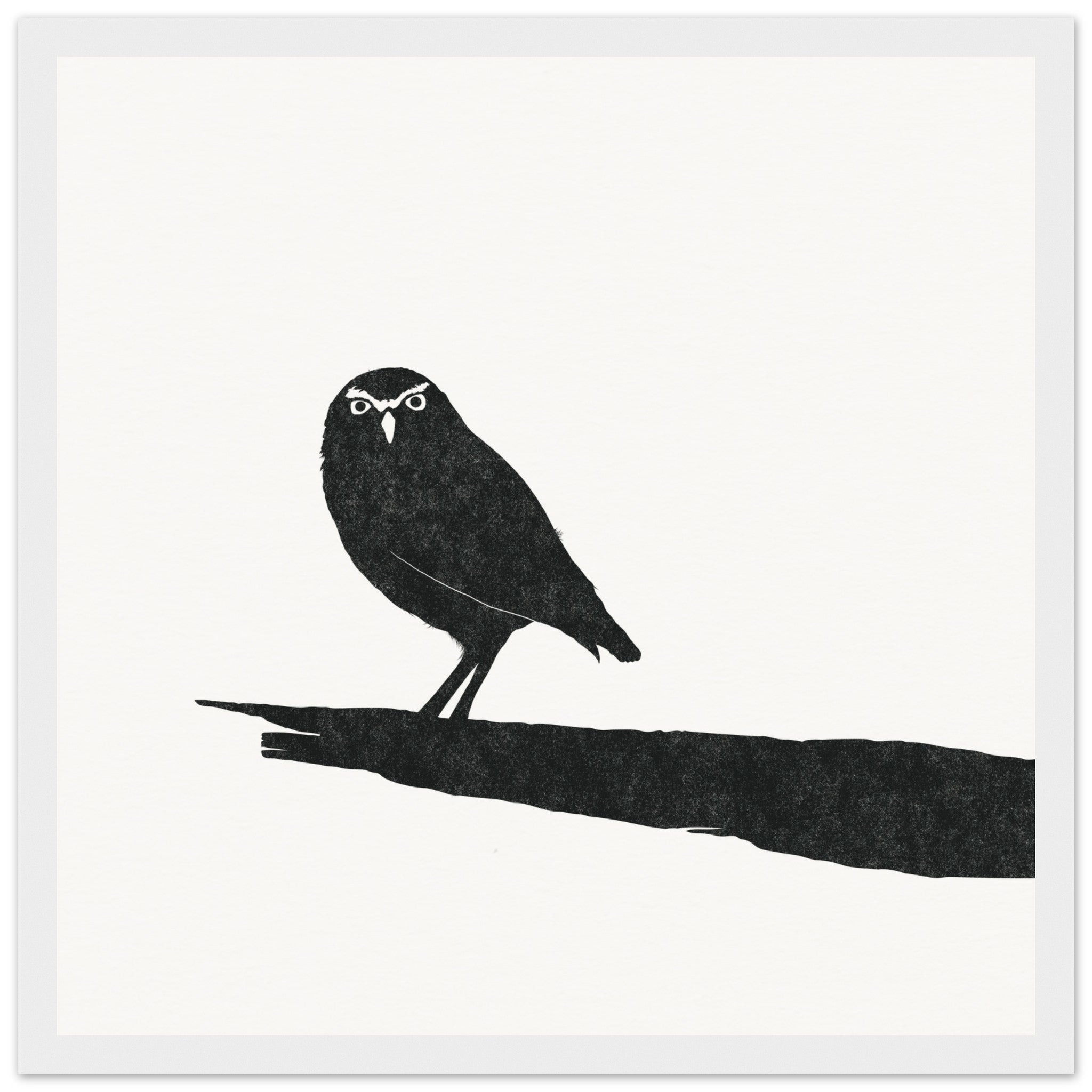Owl [framed print] - Minimalist Art - Barbara Gomes Arts