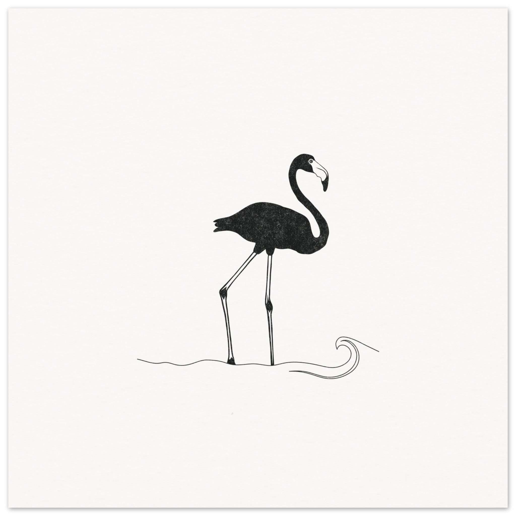 Flamingo [unframed poster] - Minimalist Art - Barbara Gomes Arts