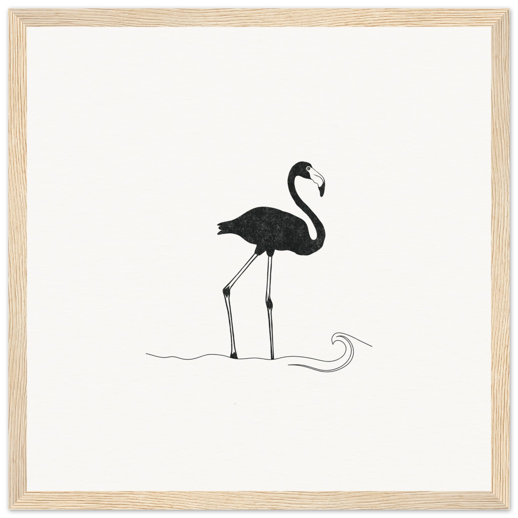 Flamingo [framed print] - Minimalist Art - Barbara Gomes Arts