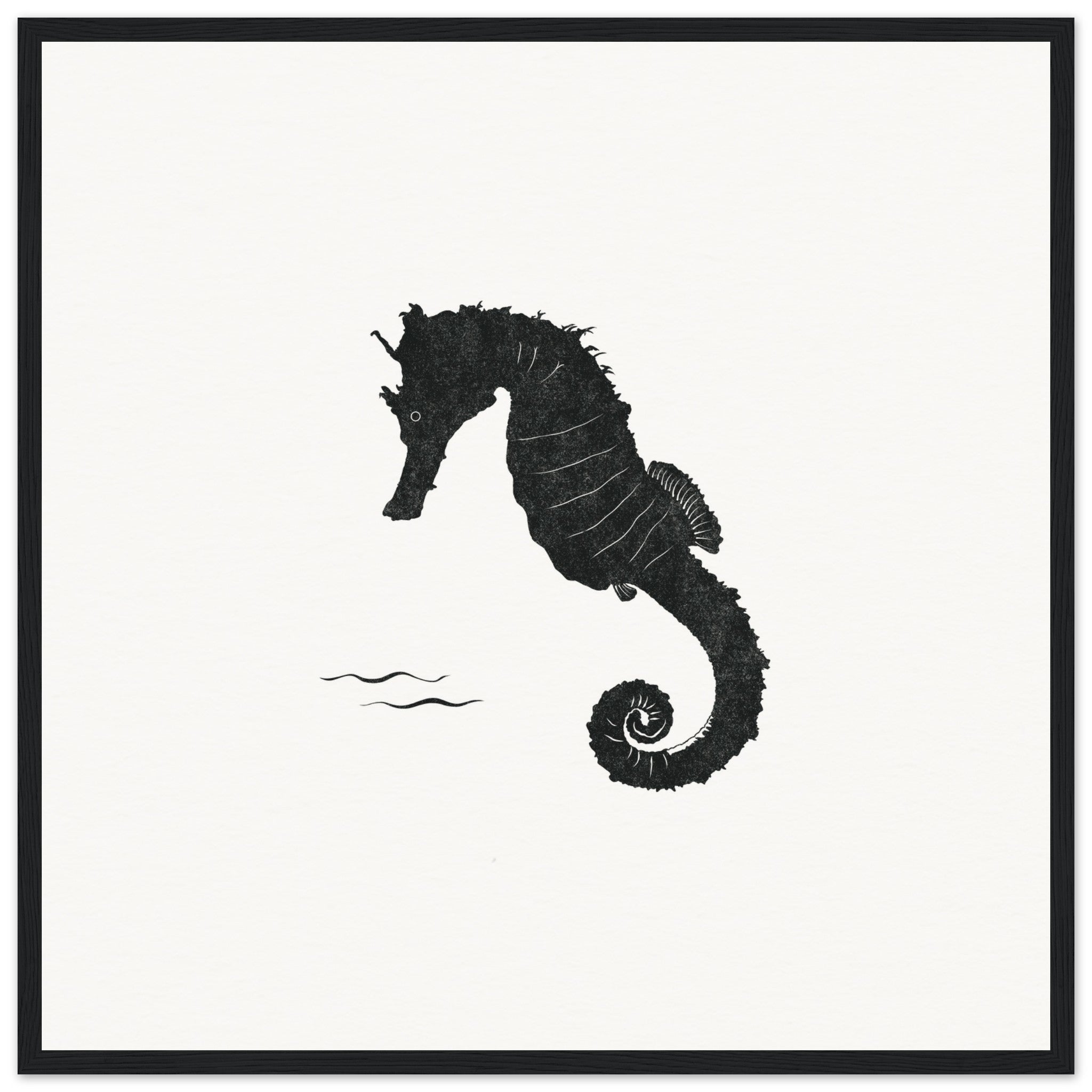 Seahorse [framed print] - Minimalist Art - Barbara Gomes Arts
