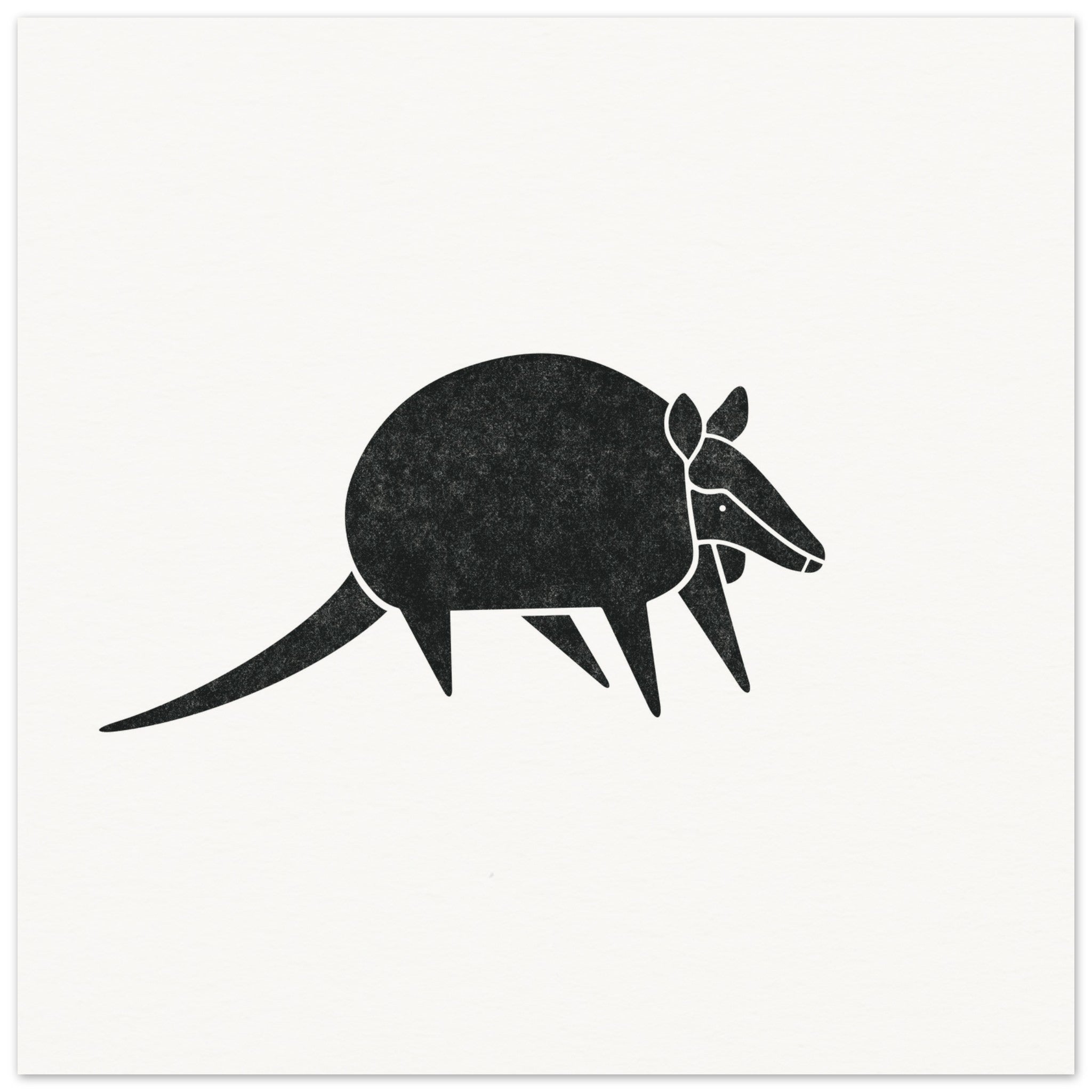 Armadillo [unframed poster] - Minimalist Art - Barbara Gomes Arts