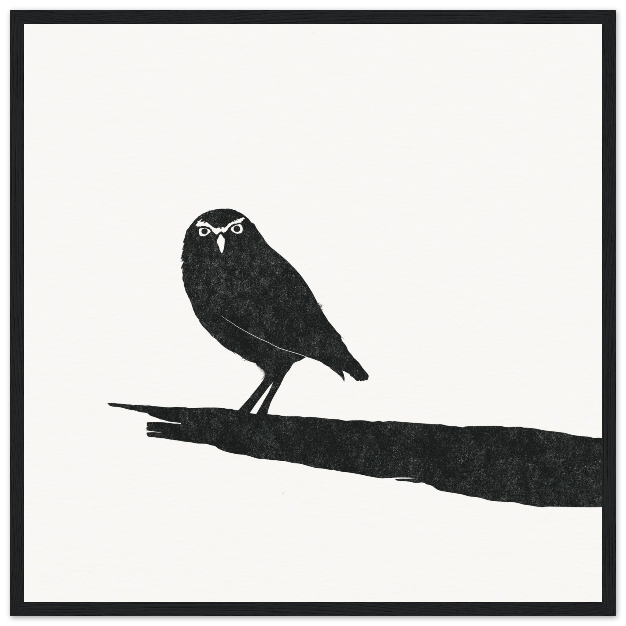 Owl [framed print] - Minimalist Art - Barbara Gomes Arts