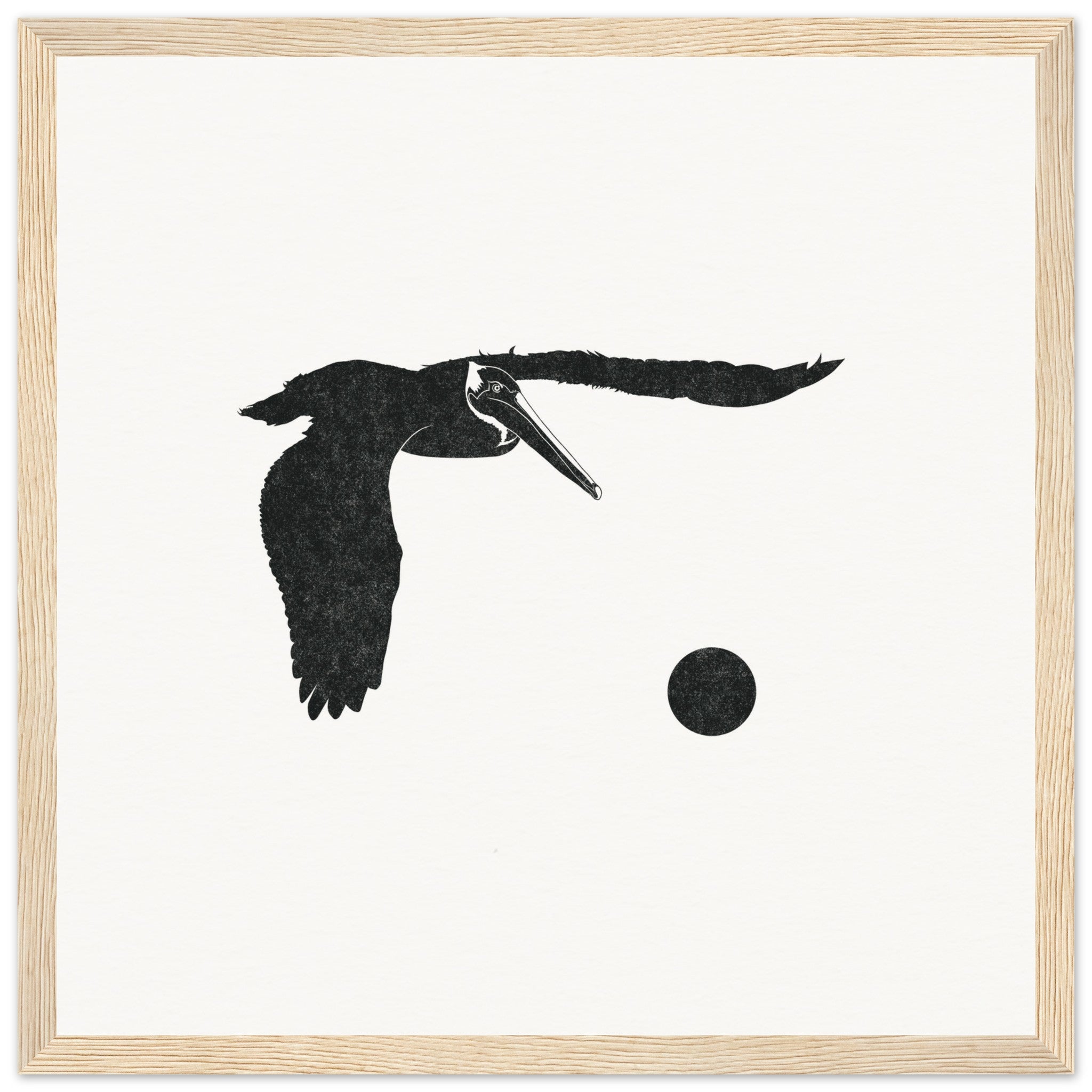 Pelican [framed print] - Minimalist Art - Barbara Gomes Arts