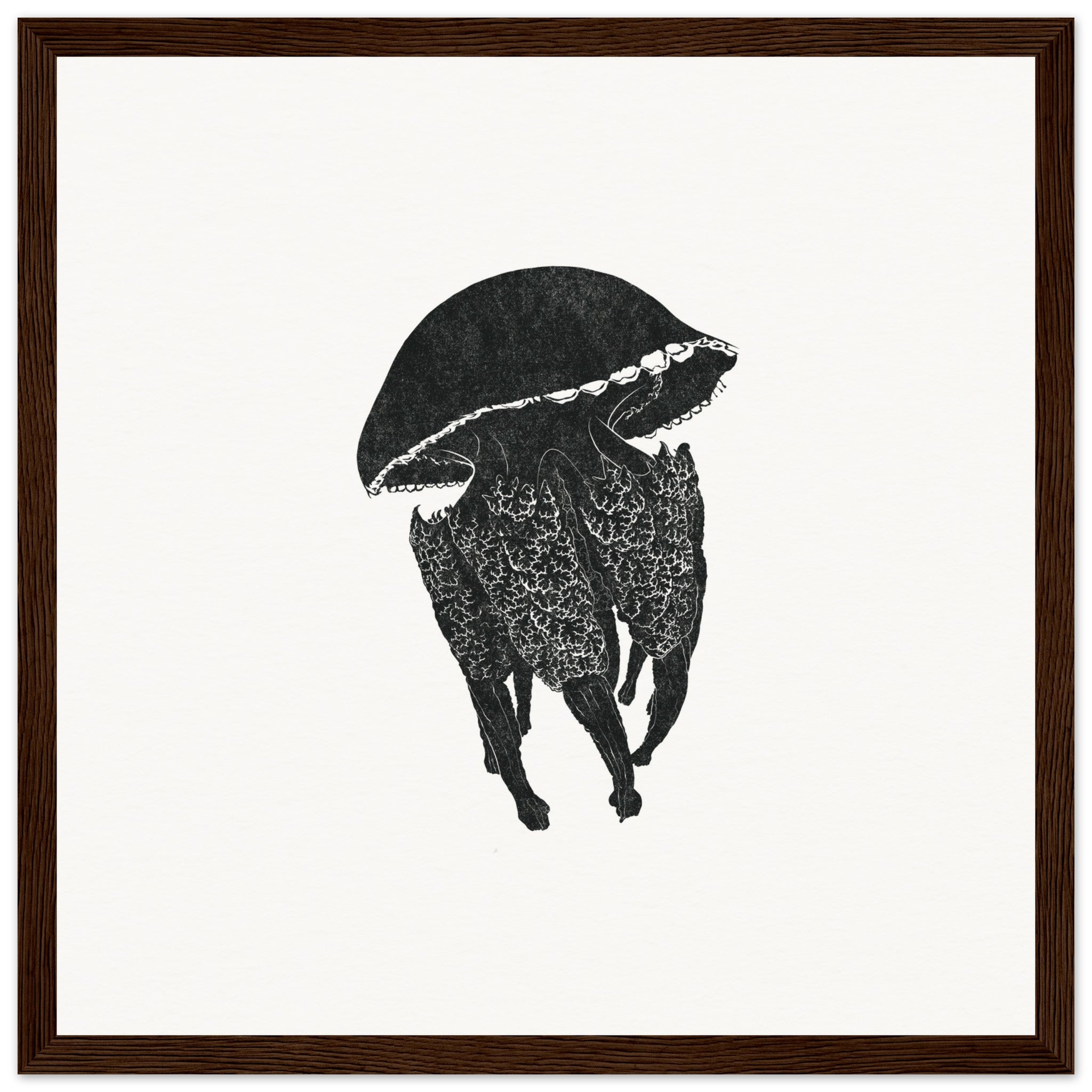 Jellyfish [framed print] - Minimalist Art - Barbara Gomes Arts
