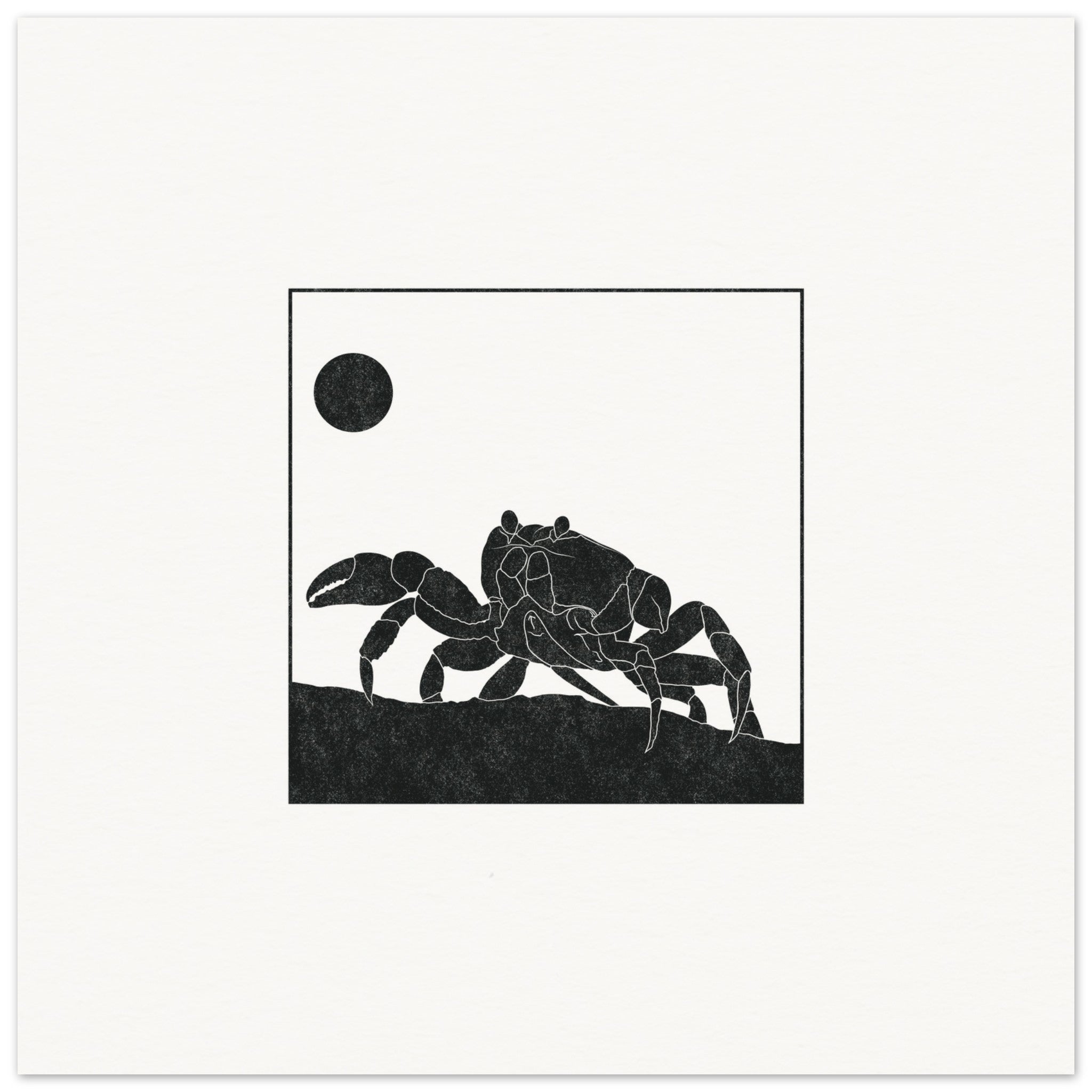 Crab [unframed poster] - Minimalist Art - Barbara Gomes Arts