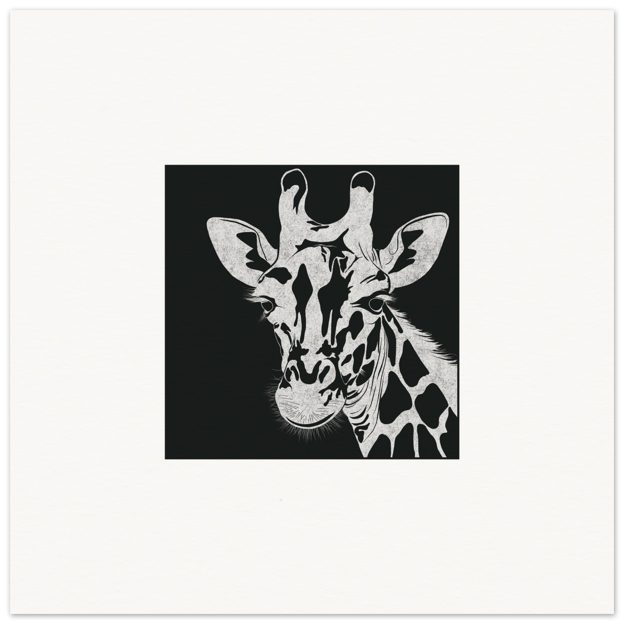 Giraffe [unframed poster] - Minimalist Art - Barbara Gomes Arts