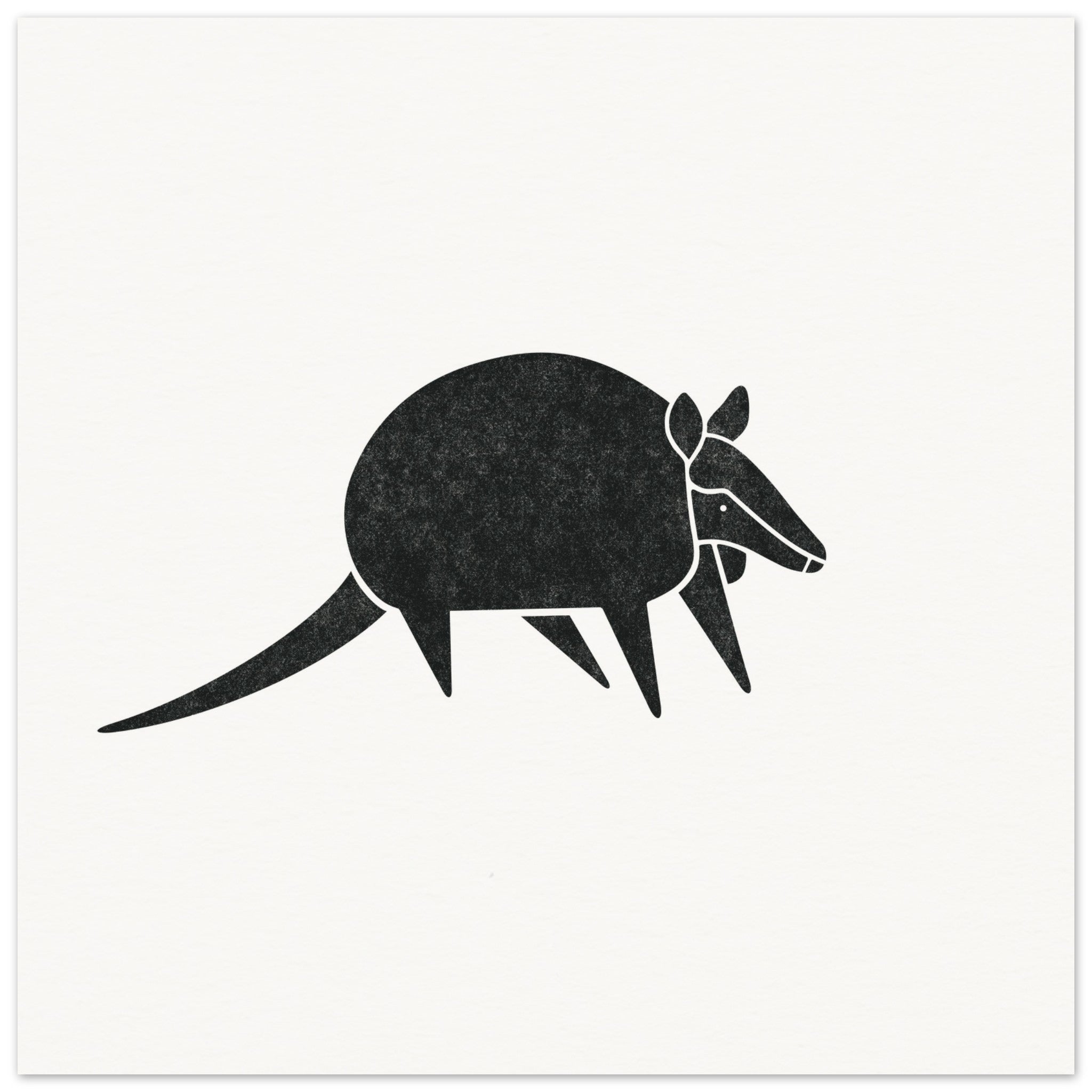 Armadillo [unframed poster] - Minimalist Art - Barbara Gomes Arts