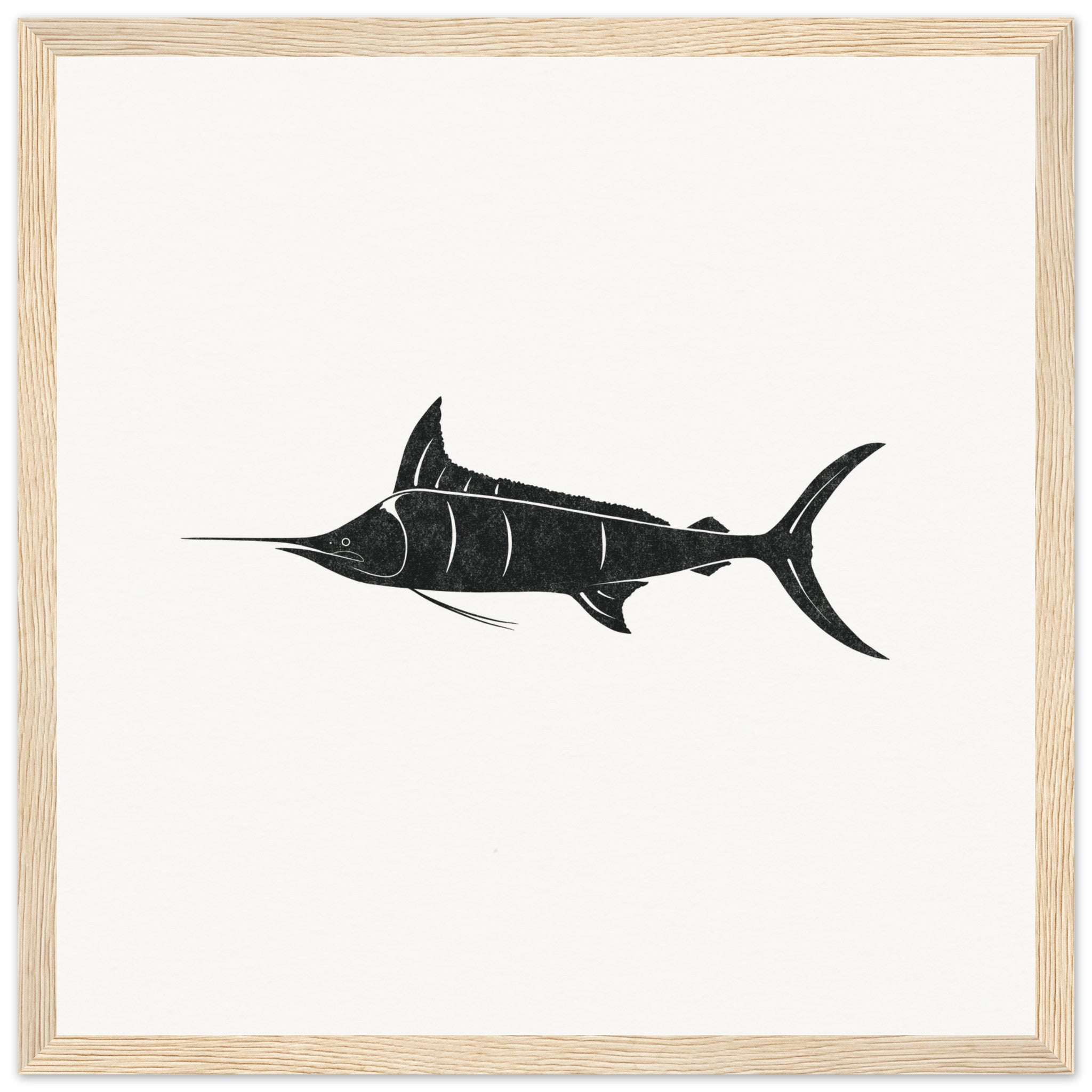 Marlin Fish [framed print] - Minimalist Art - Barbara Gomes Arts