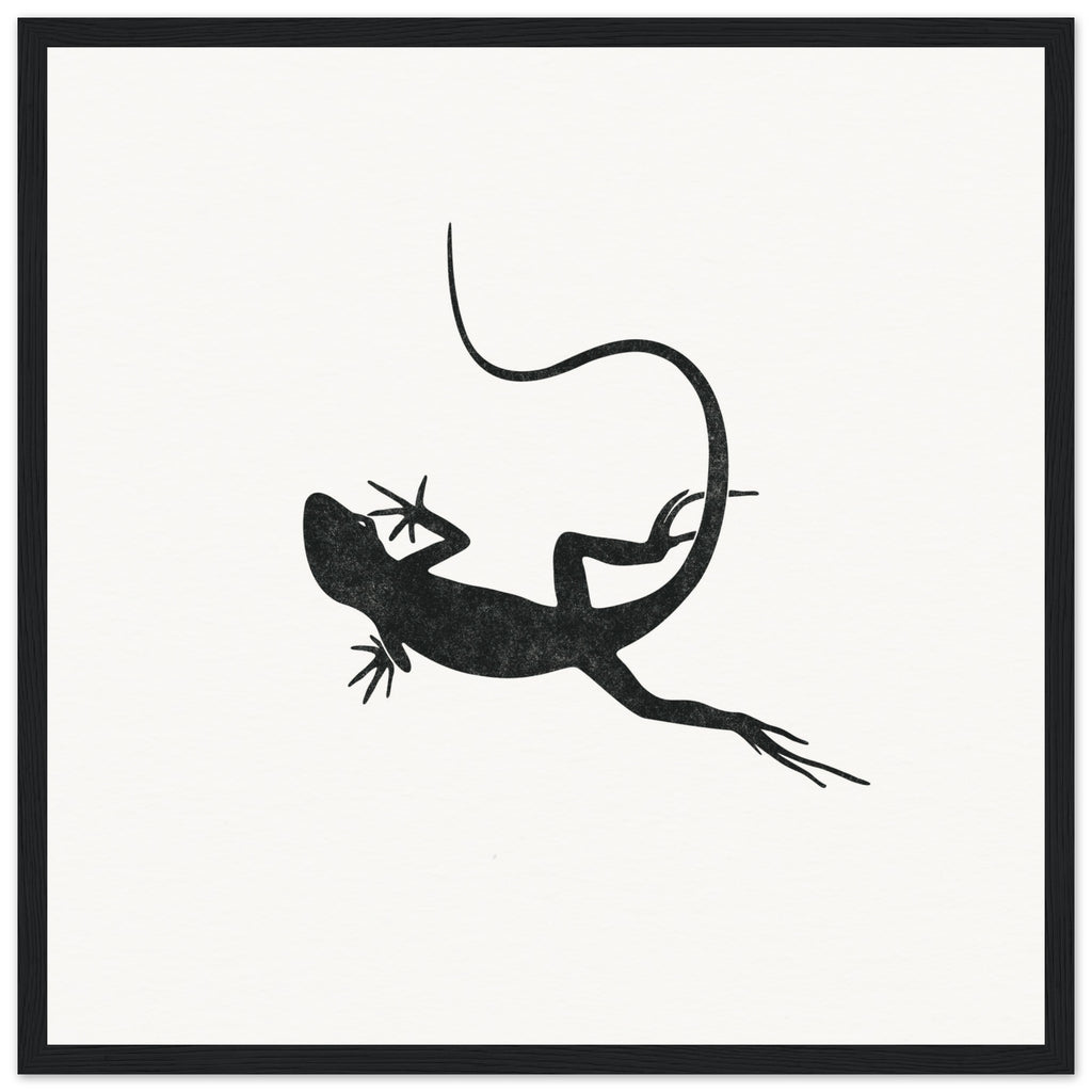 Gecko [framed print] - Minimalist Art - Barbara Gomes Arts
