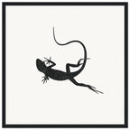 Gecko [framed print] - Minimalist Art - Barbara Gomes Arts