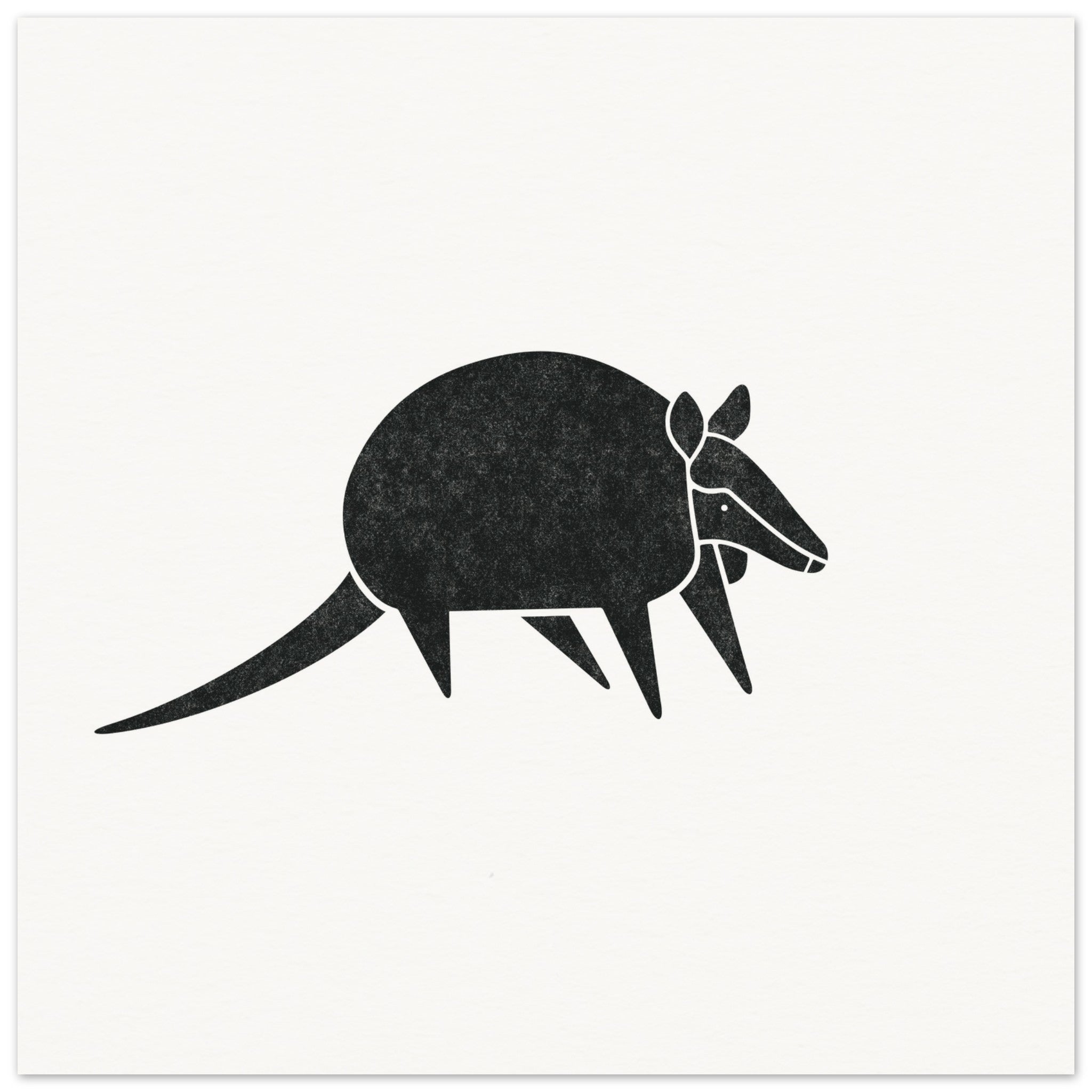 Armadillo [unframed poster] - Minimalist Art - Barbara Gomes Arts