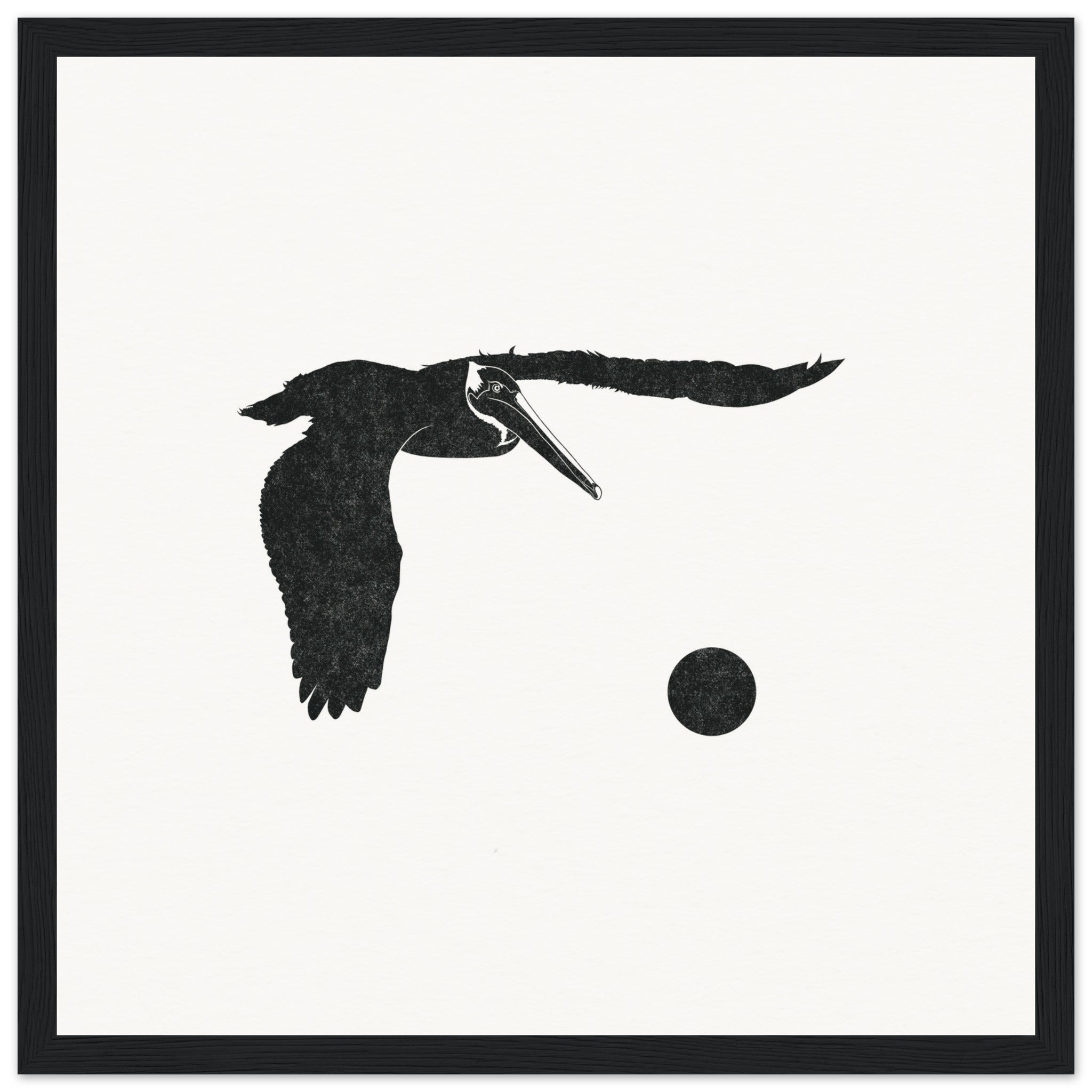 Pelican [framed print] - Minimalist Art - Barbara Gomes Arts