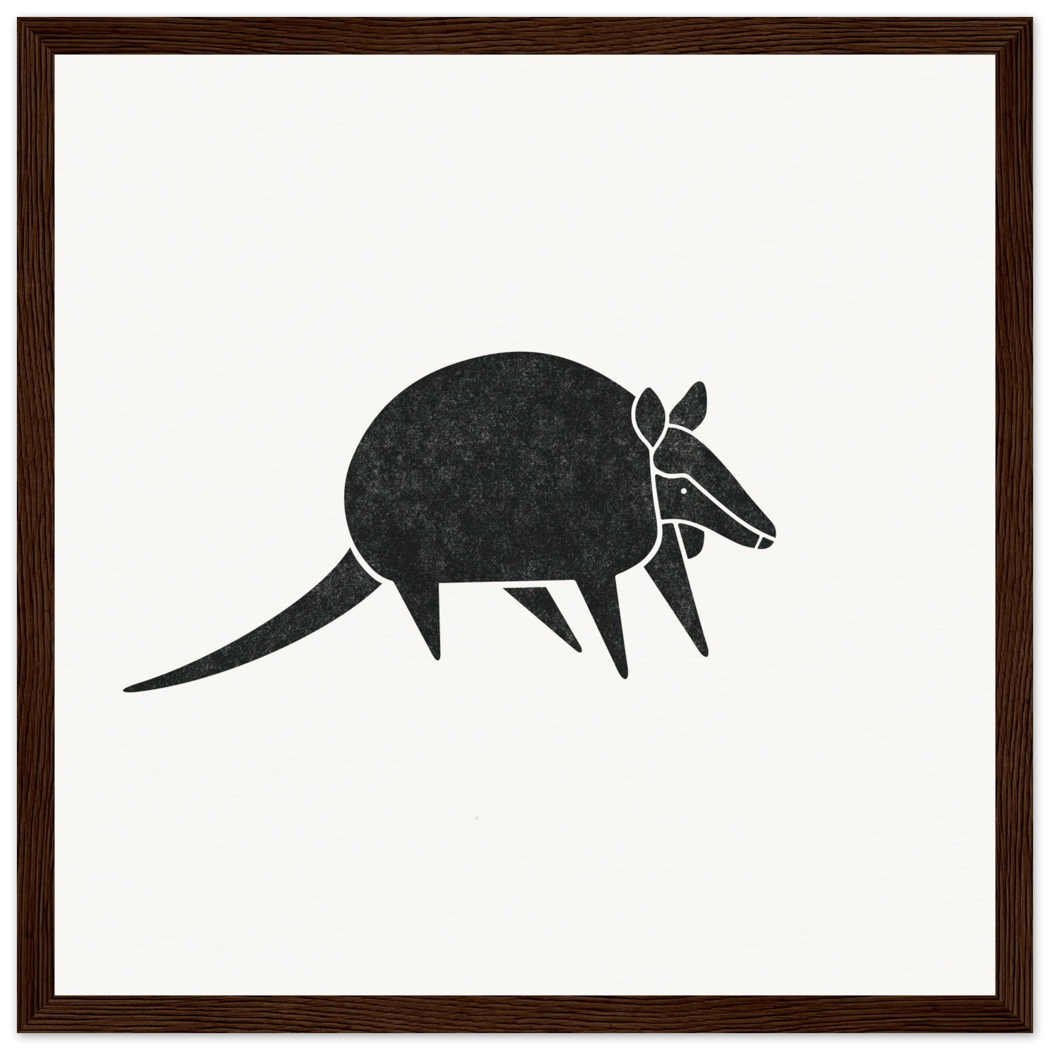 Armadillo [framed print] - Minimalist Art - Barbara Gomes Arts