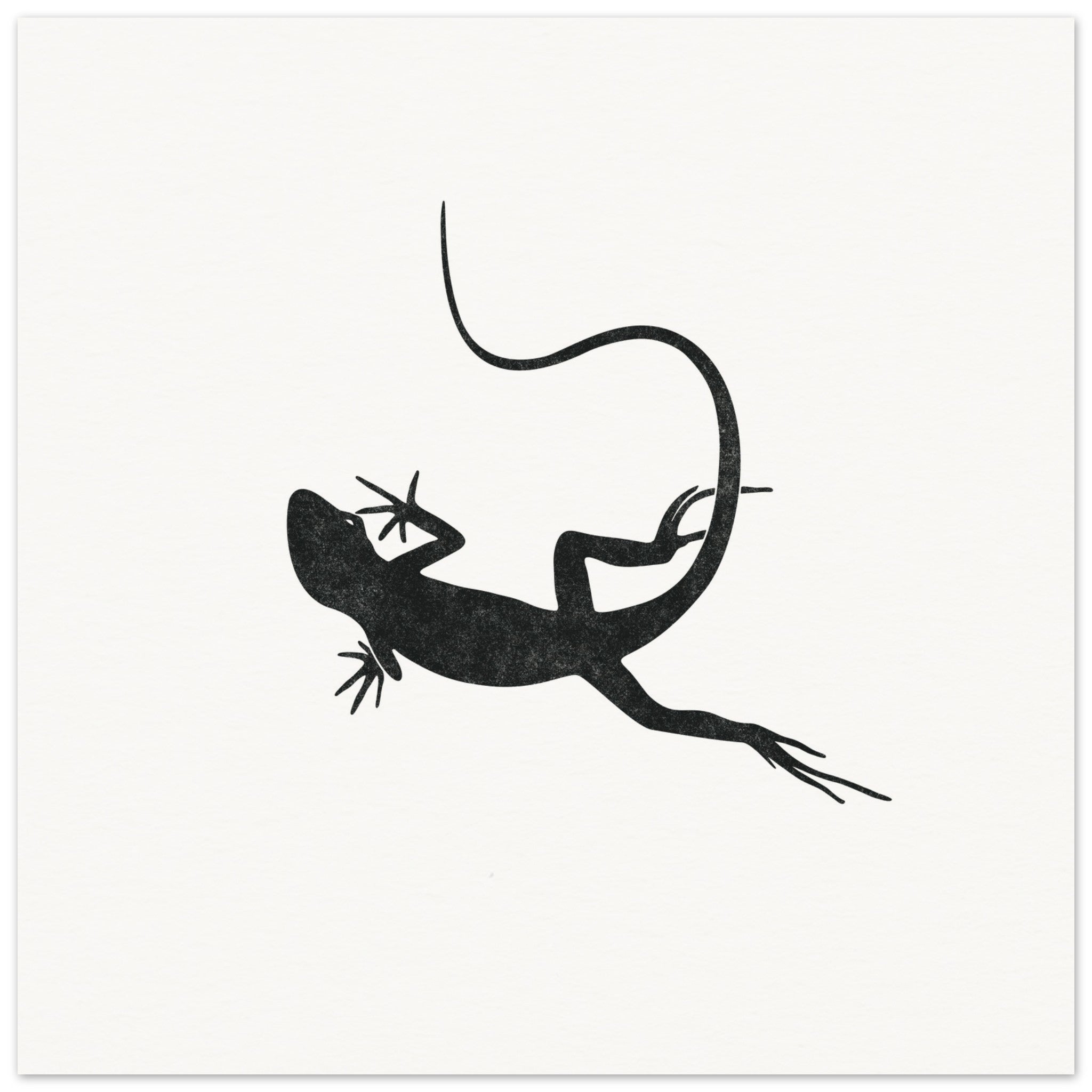 Gecko [unframed poster] - Minimalist Art - Barbara Gomes Arts