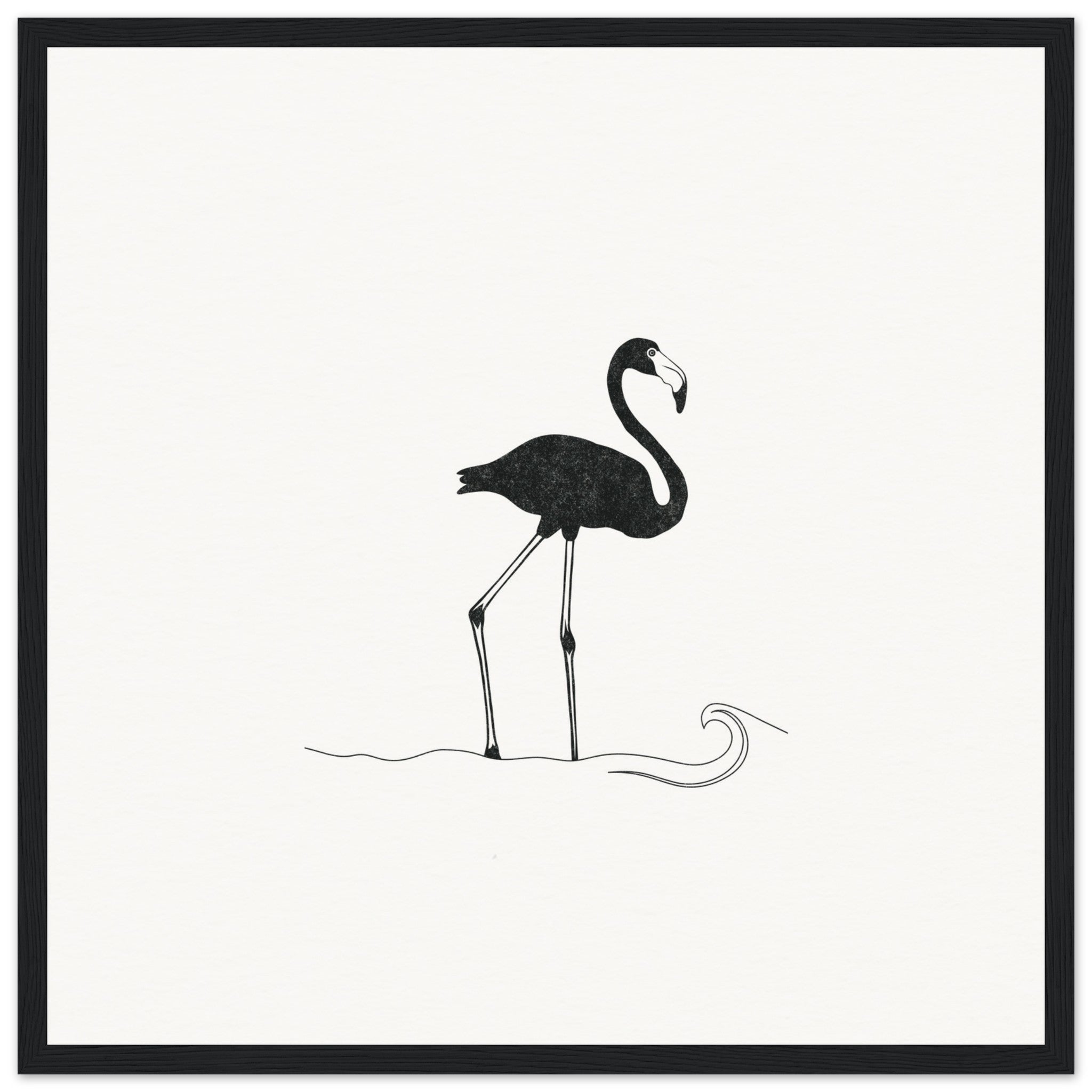 Flamingo [framed print] - Minimalist Art - Barbara Gomes Arts