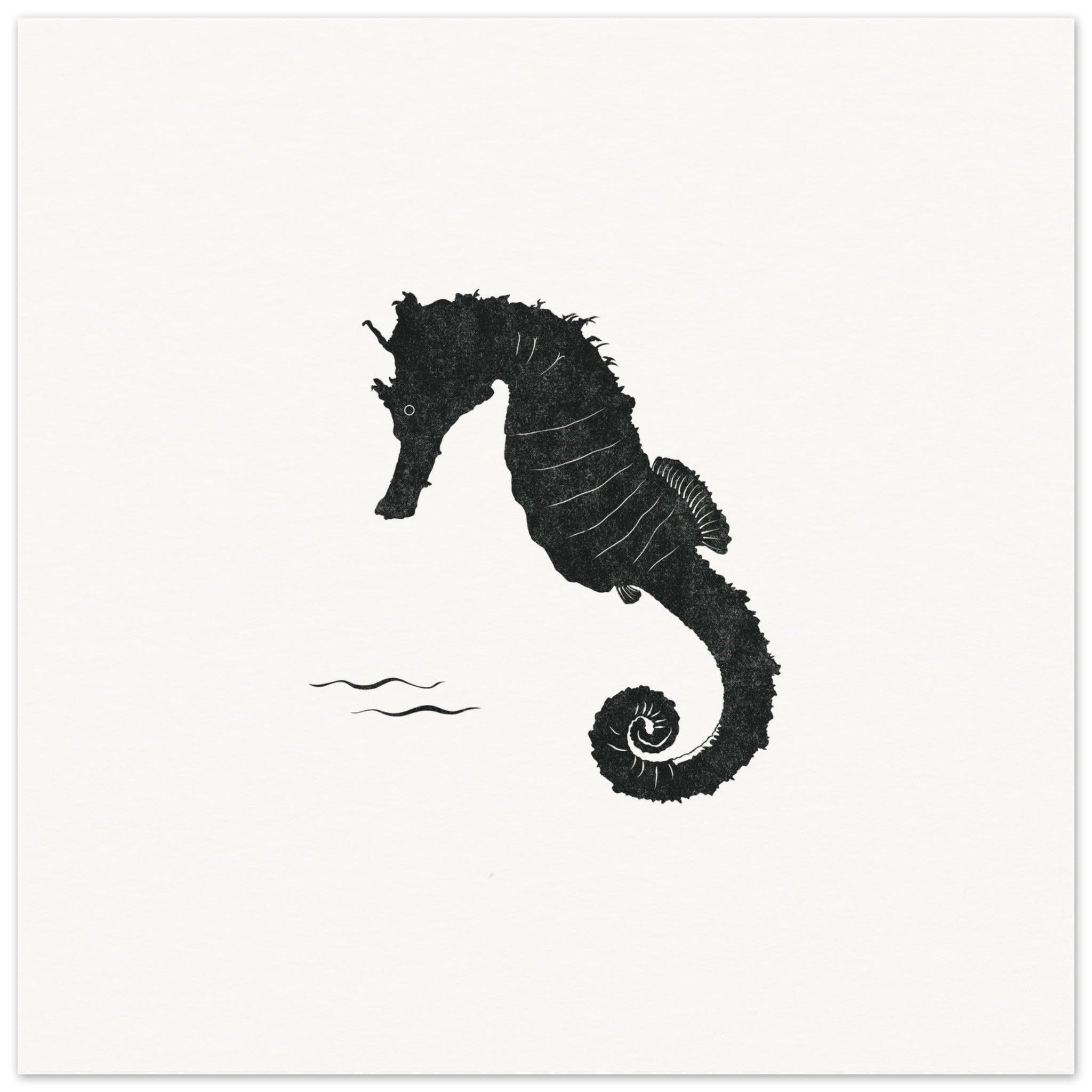 Seahorse [unframed poster] - Minimalist Art - Barbara Gomes Arts