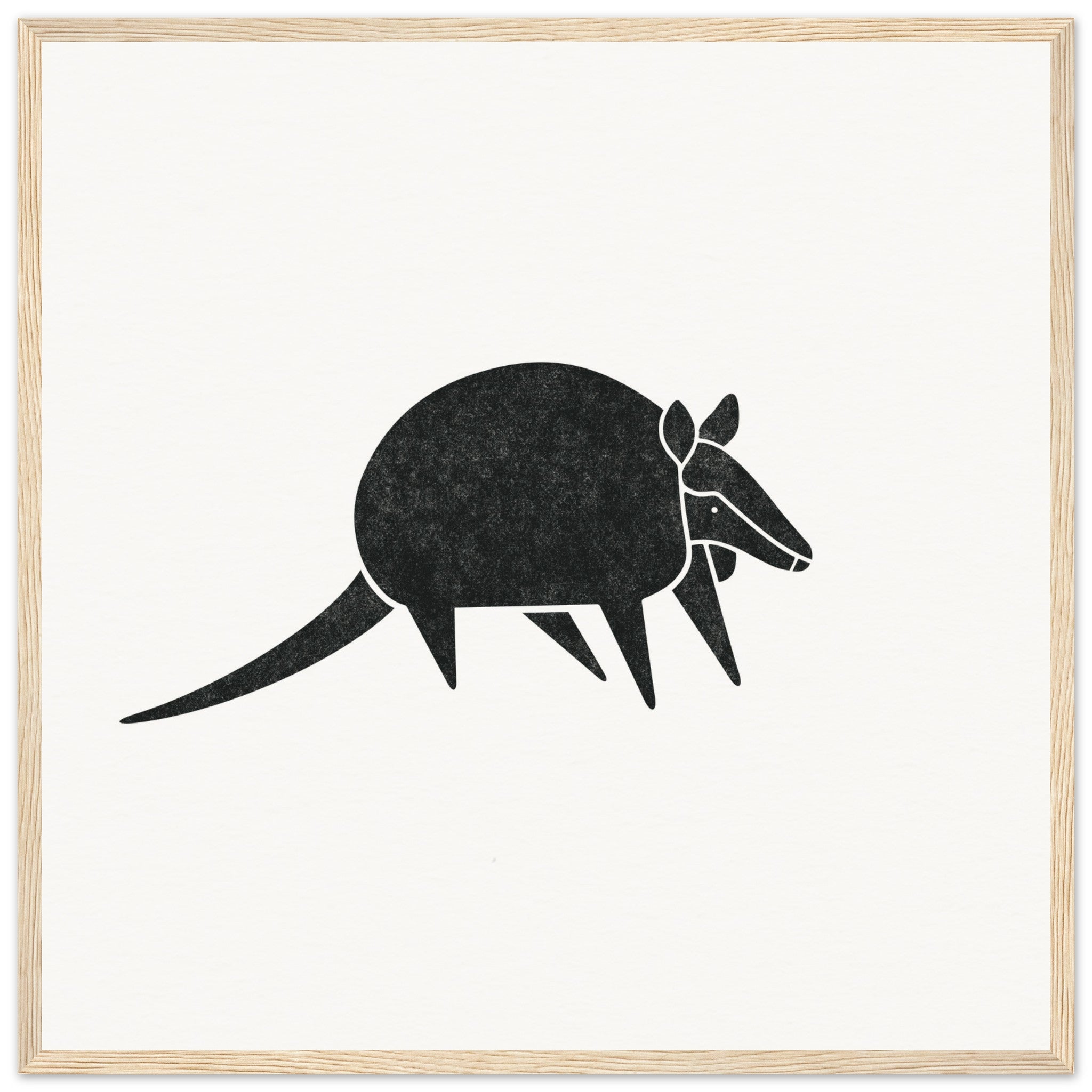 Armadillo [framed print] - Minimalist Art - Barbara Gomes Arts