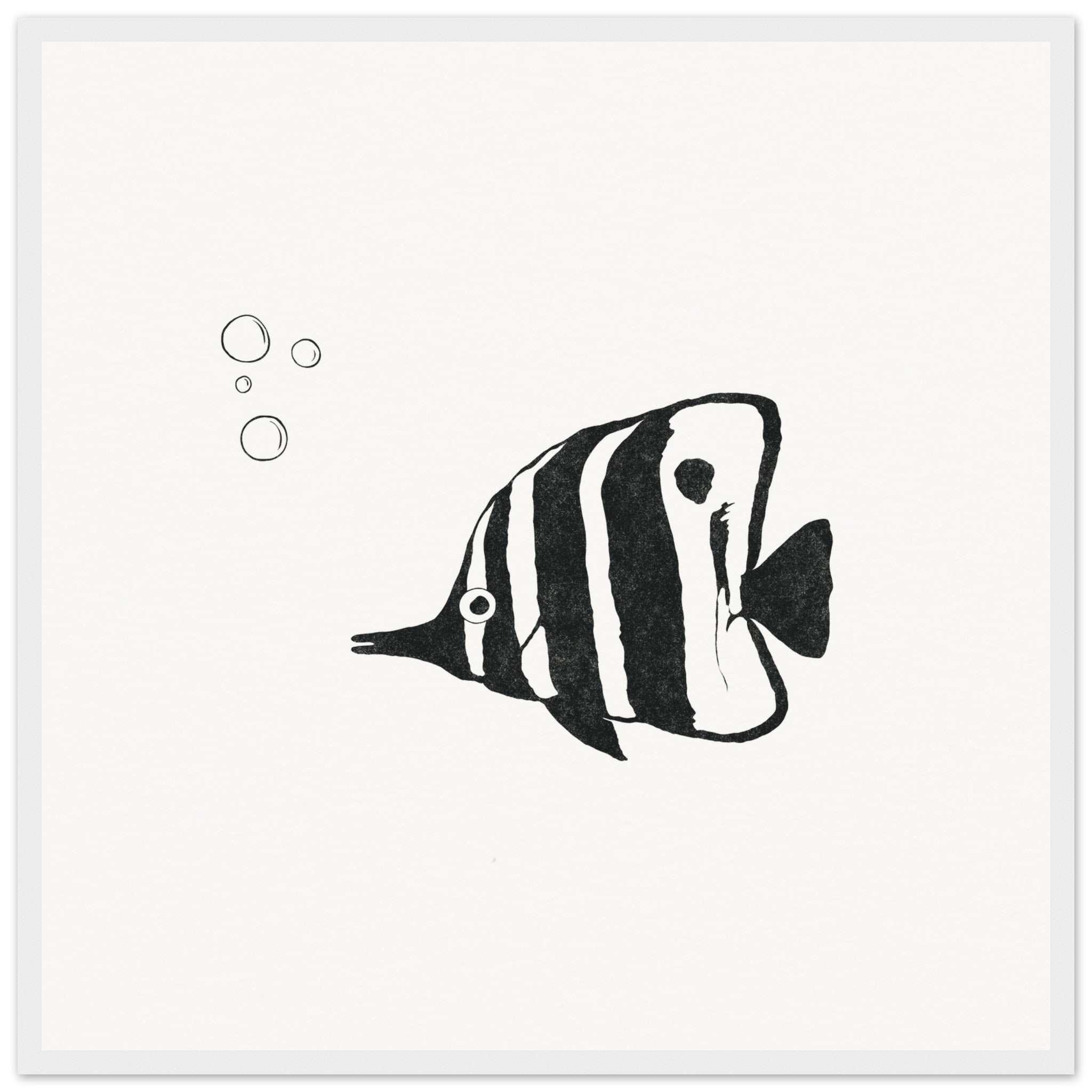 Butterfly Fish [framed print] - Minimalist Art - Barbara Gomes Arts