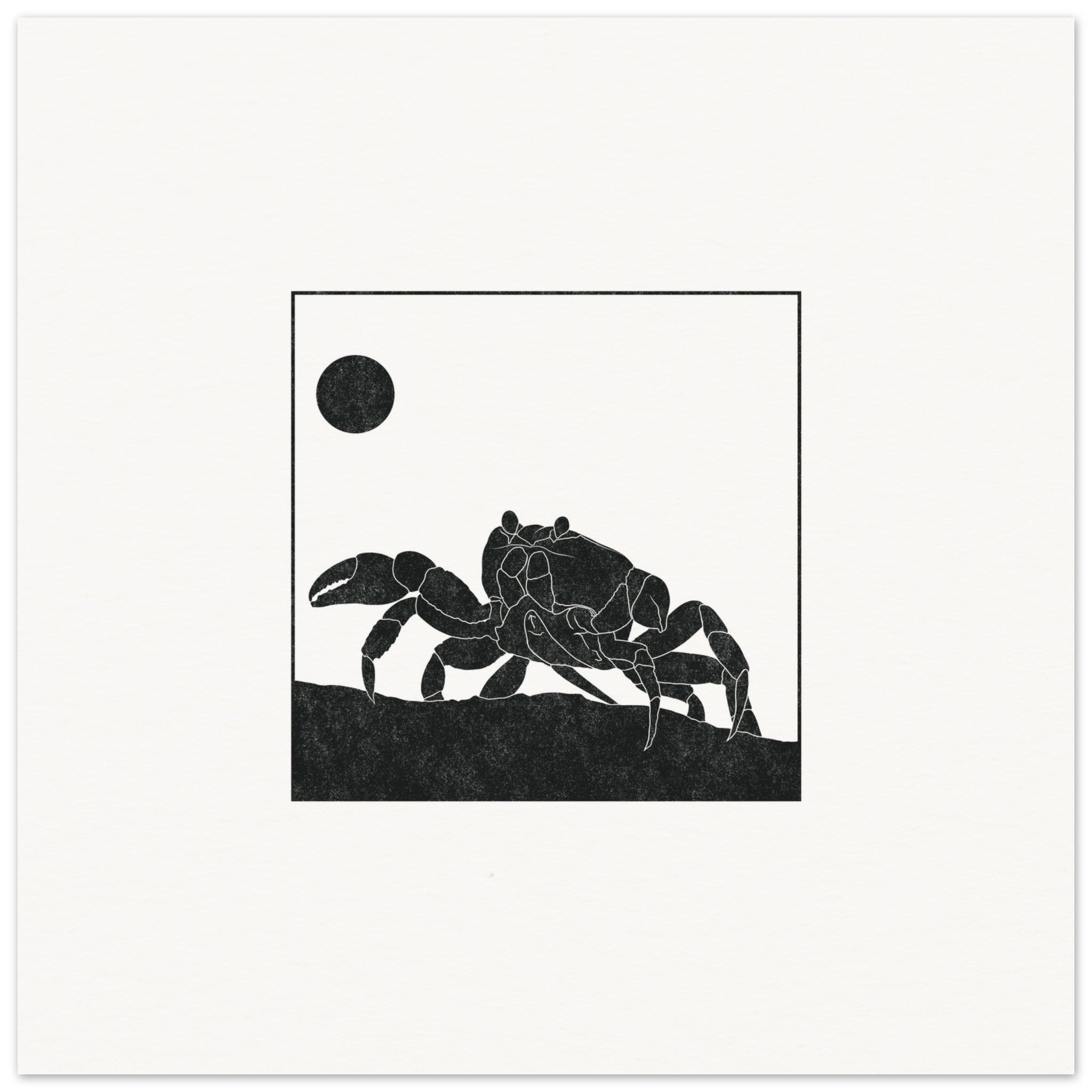 Crab [unframed poster] - Minimalist Art - Barbara Gomes Arts