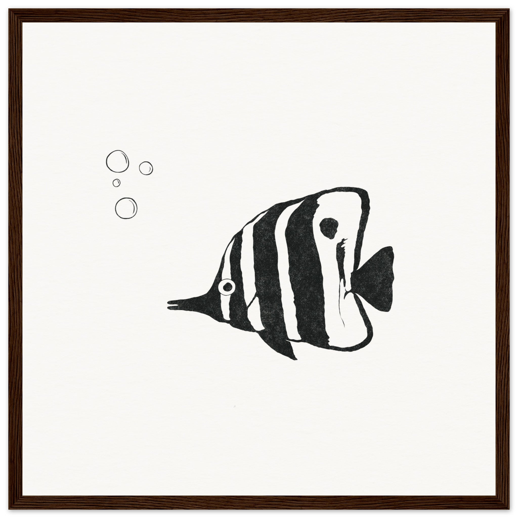 Butterfly Fish [framed print] - Minimalist Art - Barbara Gomes Arts