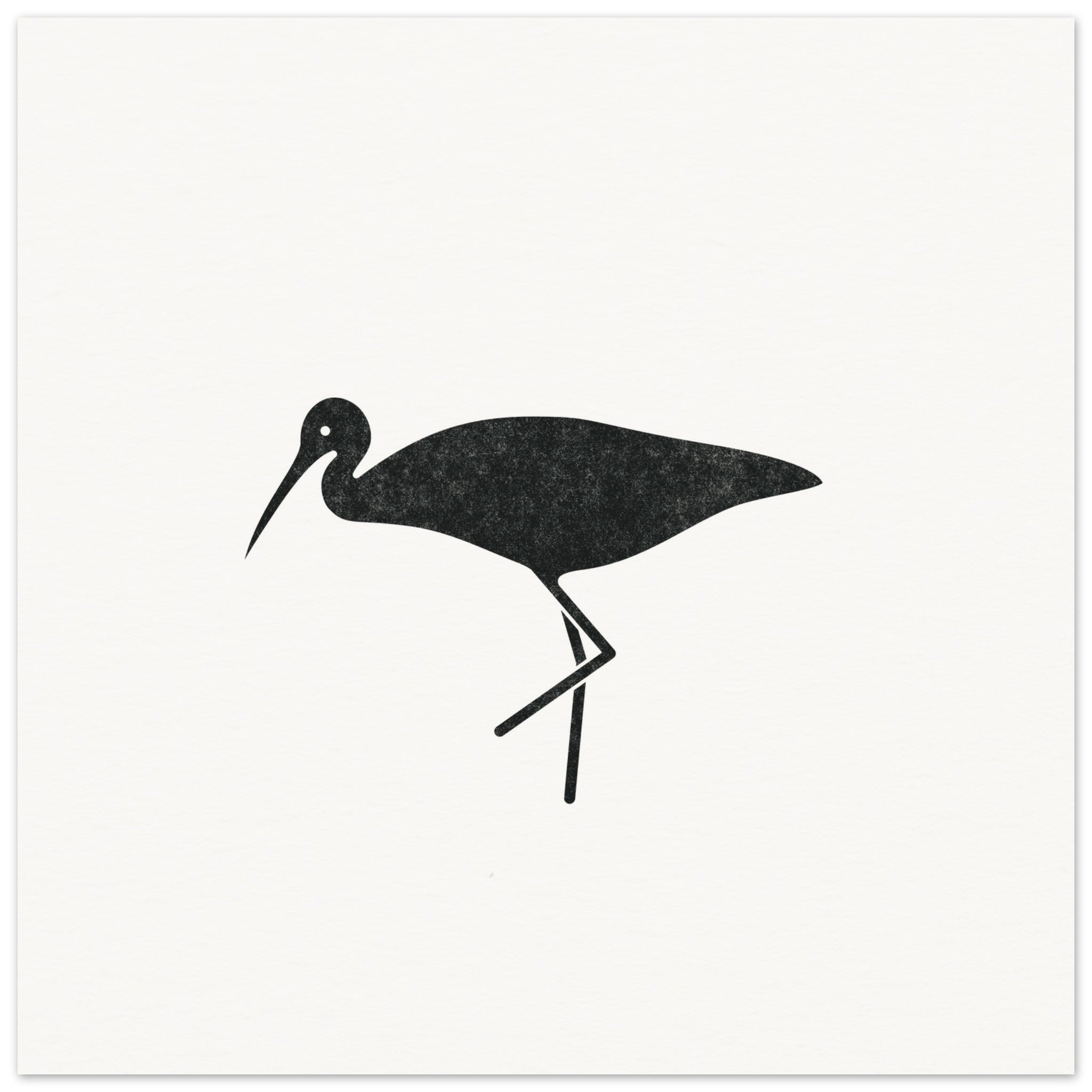 Limpkin III [unframed poster] - Minimalist Art - Barbara Gomes Arts
