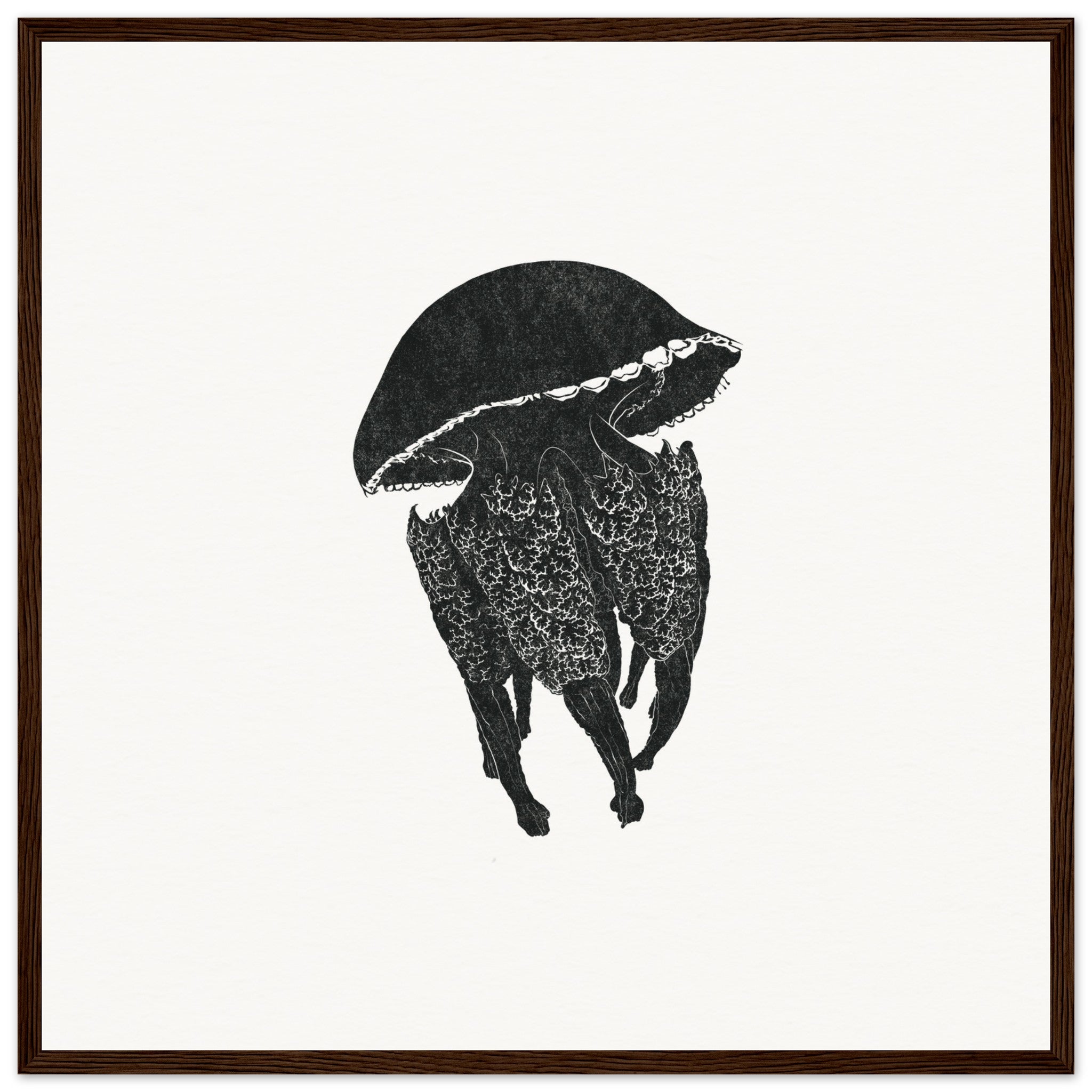 Jellyfish [framed print] - Minimalist Art - Barbara Gomes Arts