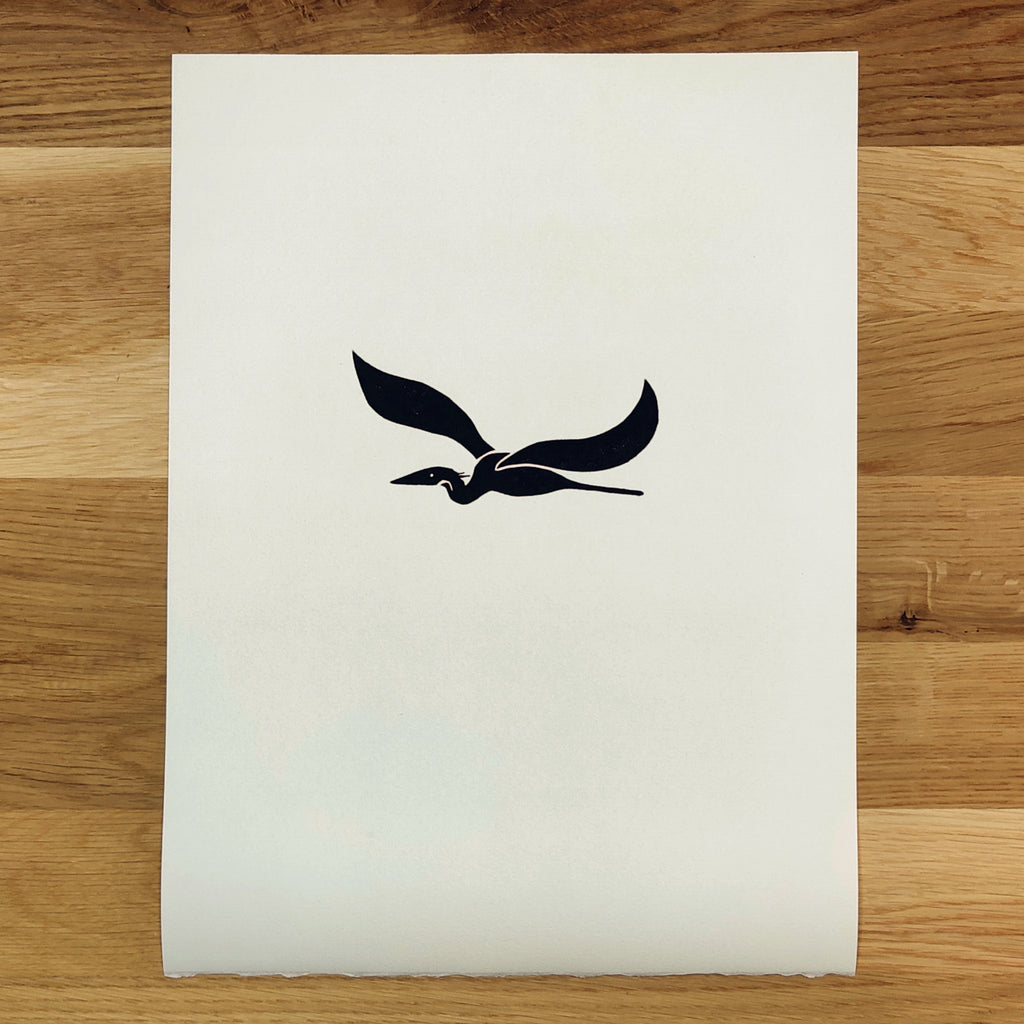 Blue Heron in Flight   Barbara Gomes Arts