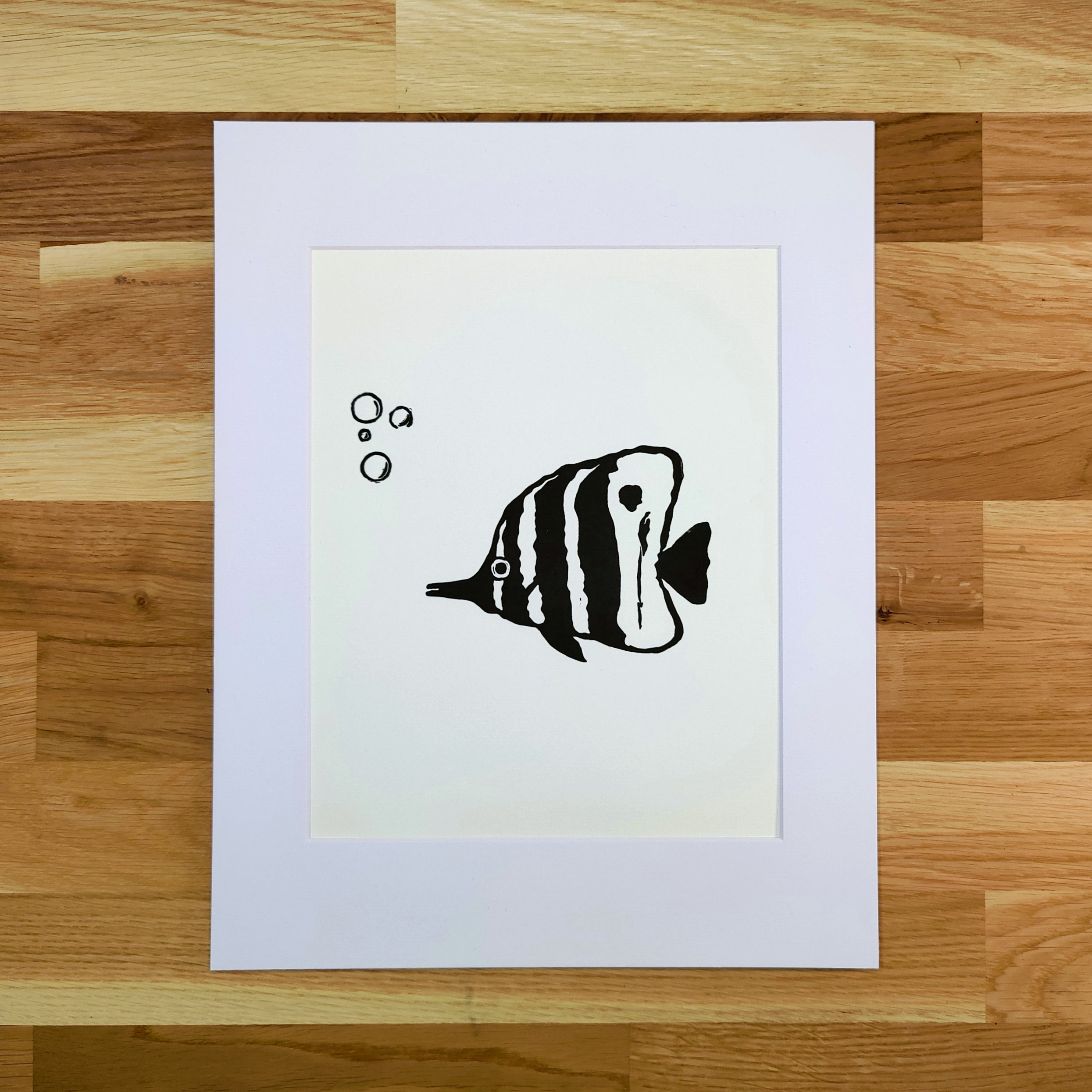 Butterfly Fish with Bubbles   Barbara Gomes Arts