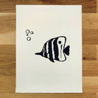 Butterfly Fish with Bubbles   Barbara Gomes Arts